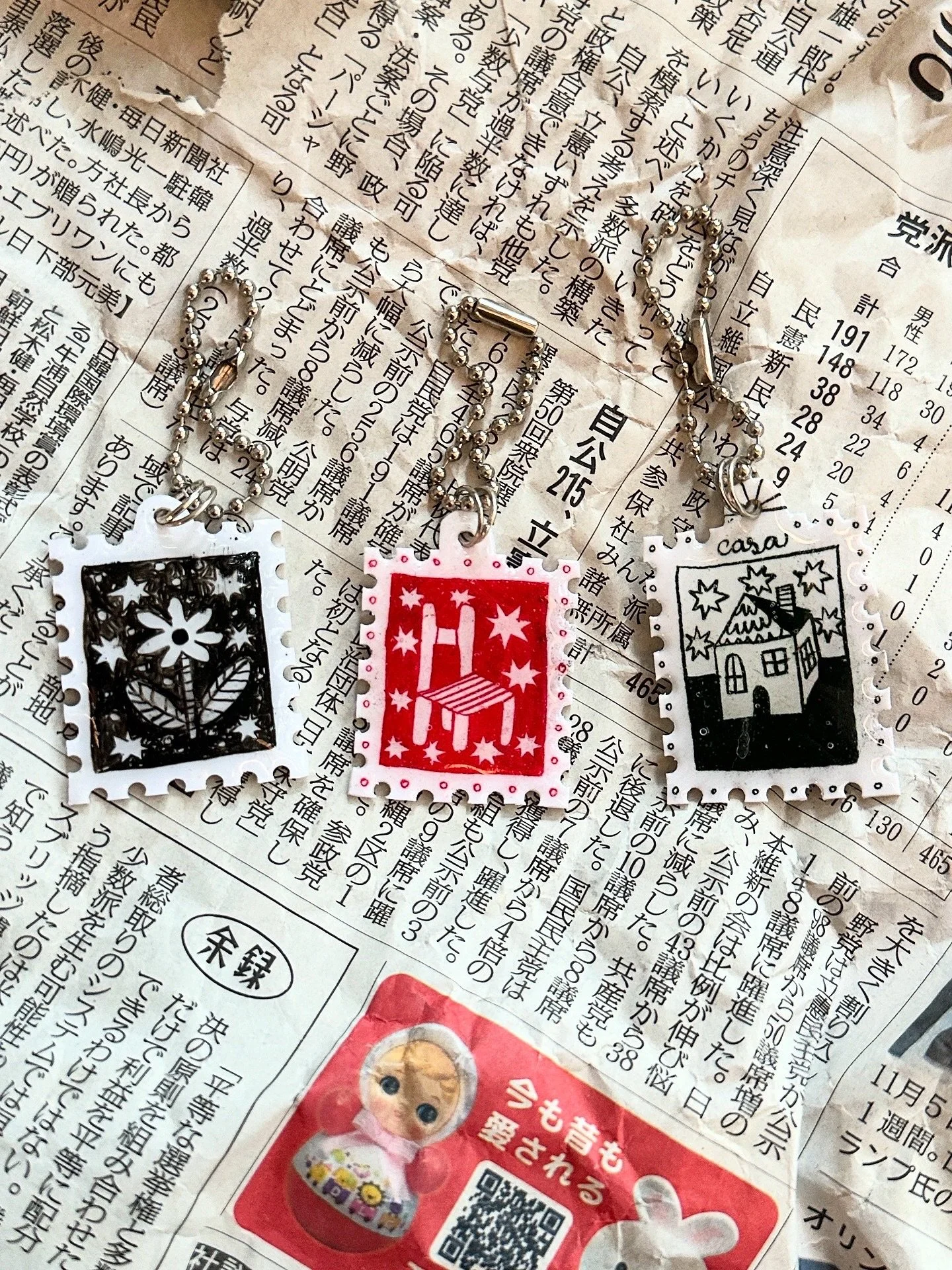 Nuevos llaveritos de con resina uv ilustrados a mano, piezas &uacute;nicas ya en @incendiarias__