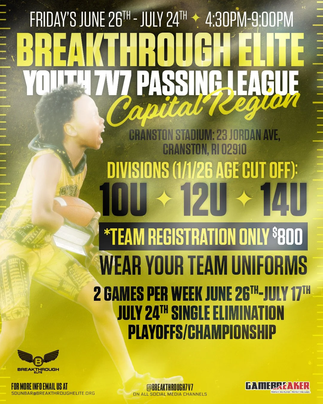 14U 7v7 League — Capital Region