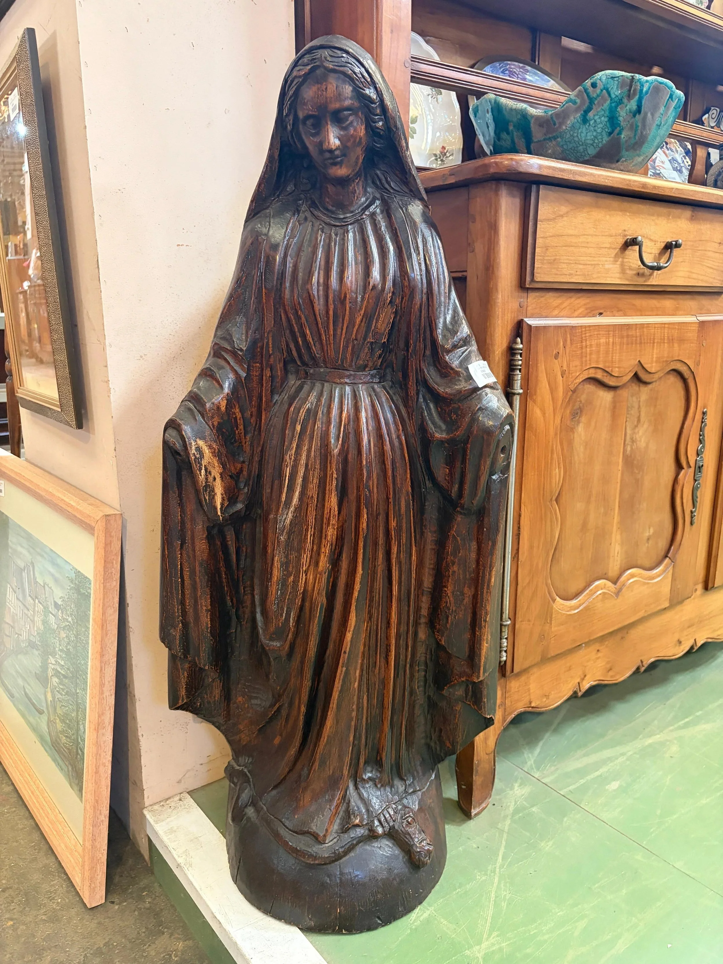 Statue Vierge Bois - 300€