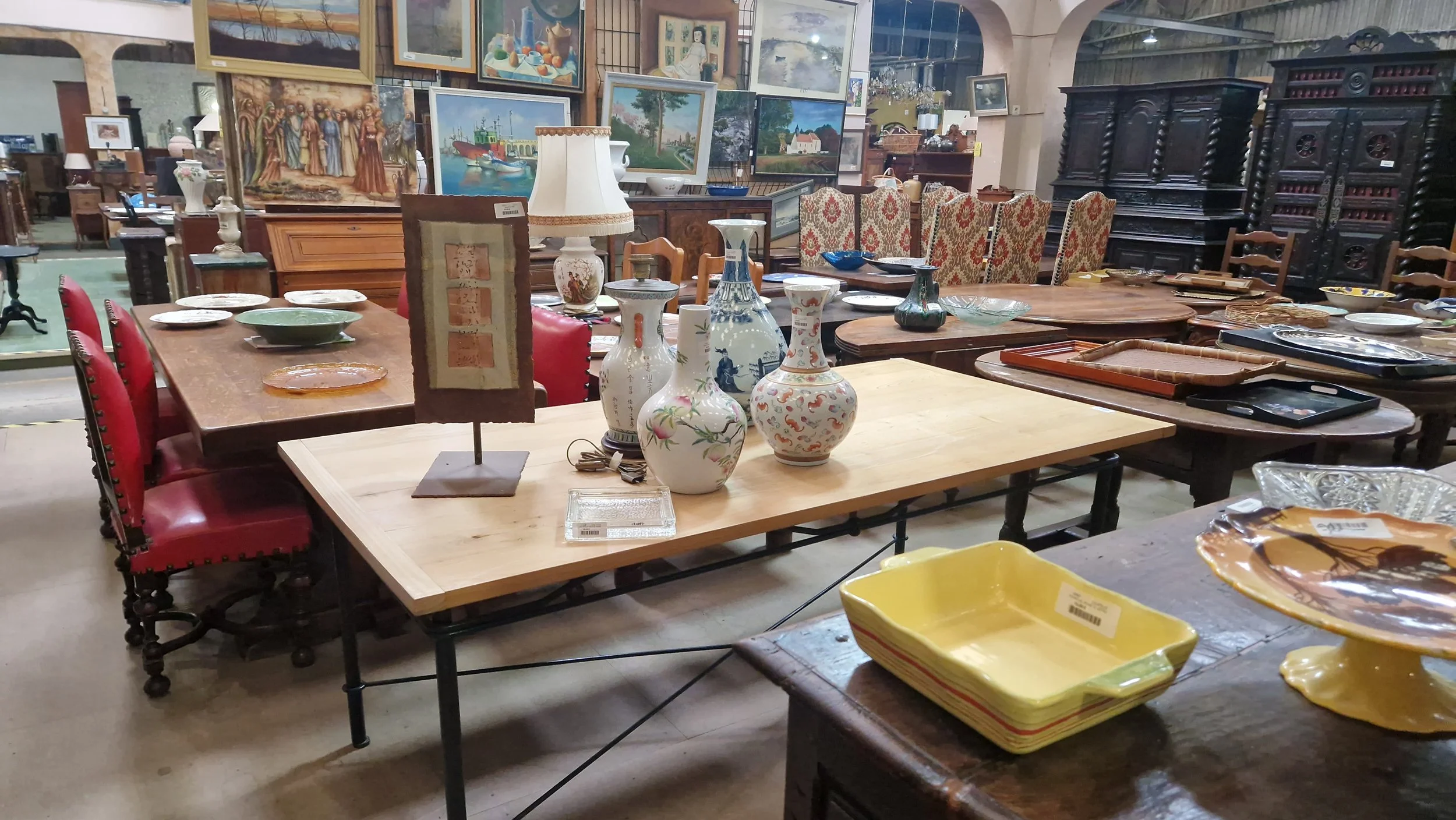 Table Frêne &amp; Métal - 380€