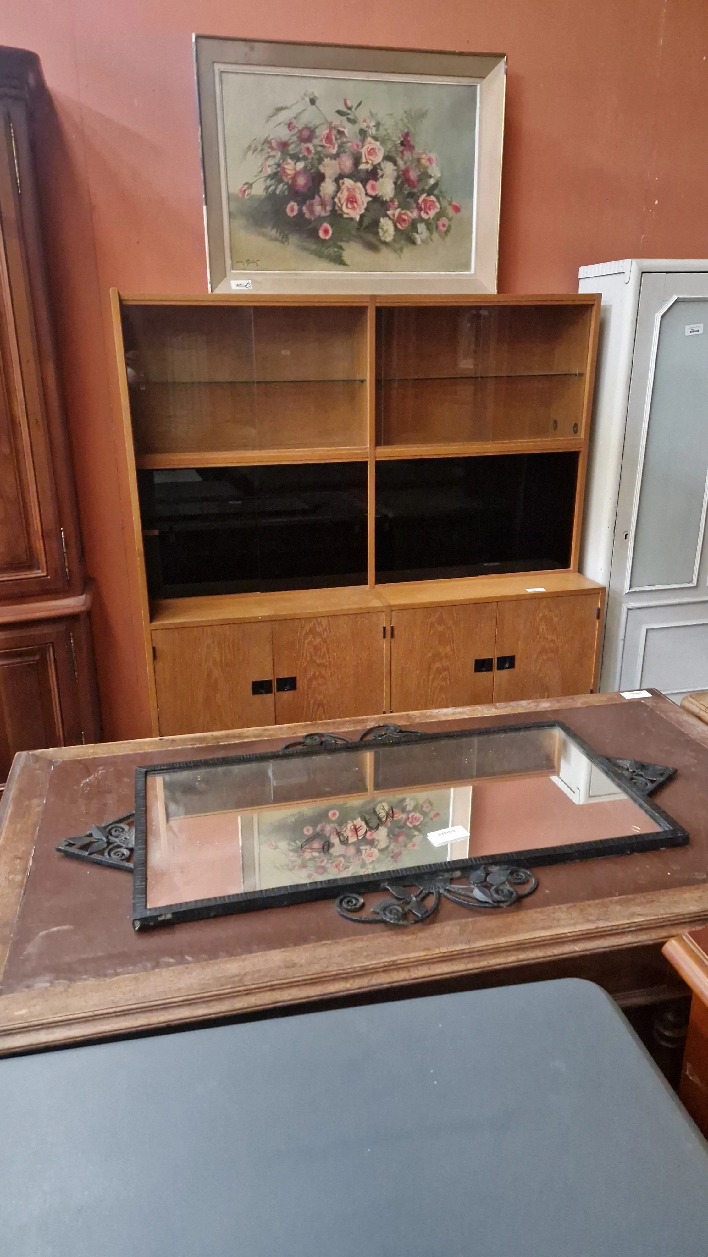 Buffet vintage opaline noire - 450€