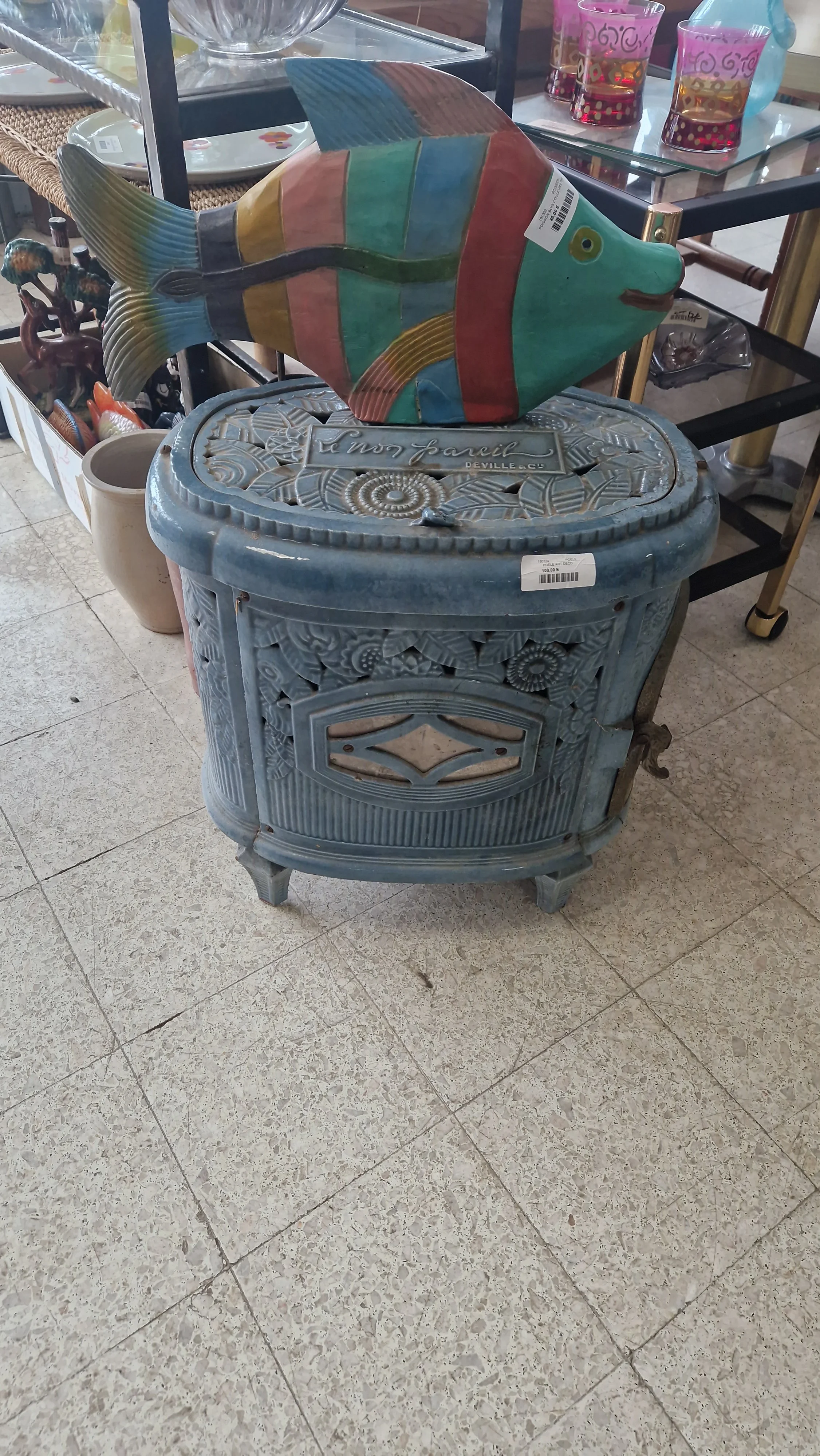 Poêle art déco Deville - 100€