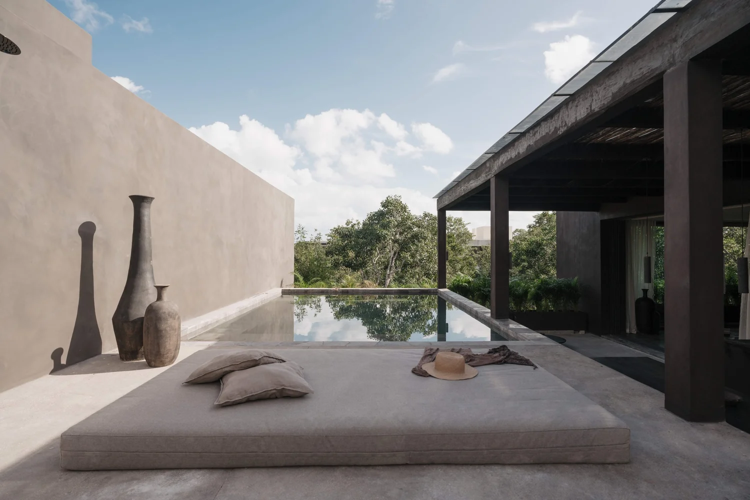 La Reserva architecture set in the Tulum jungle