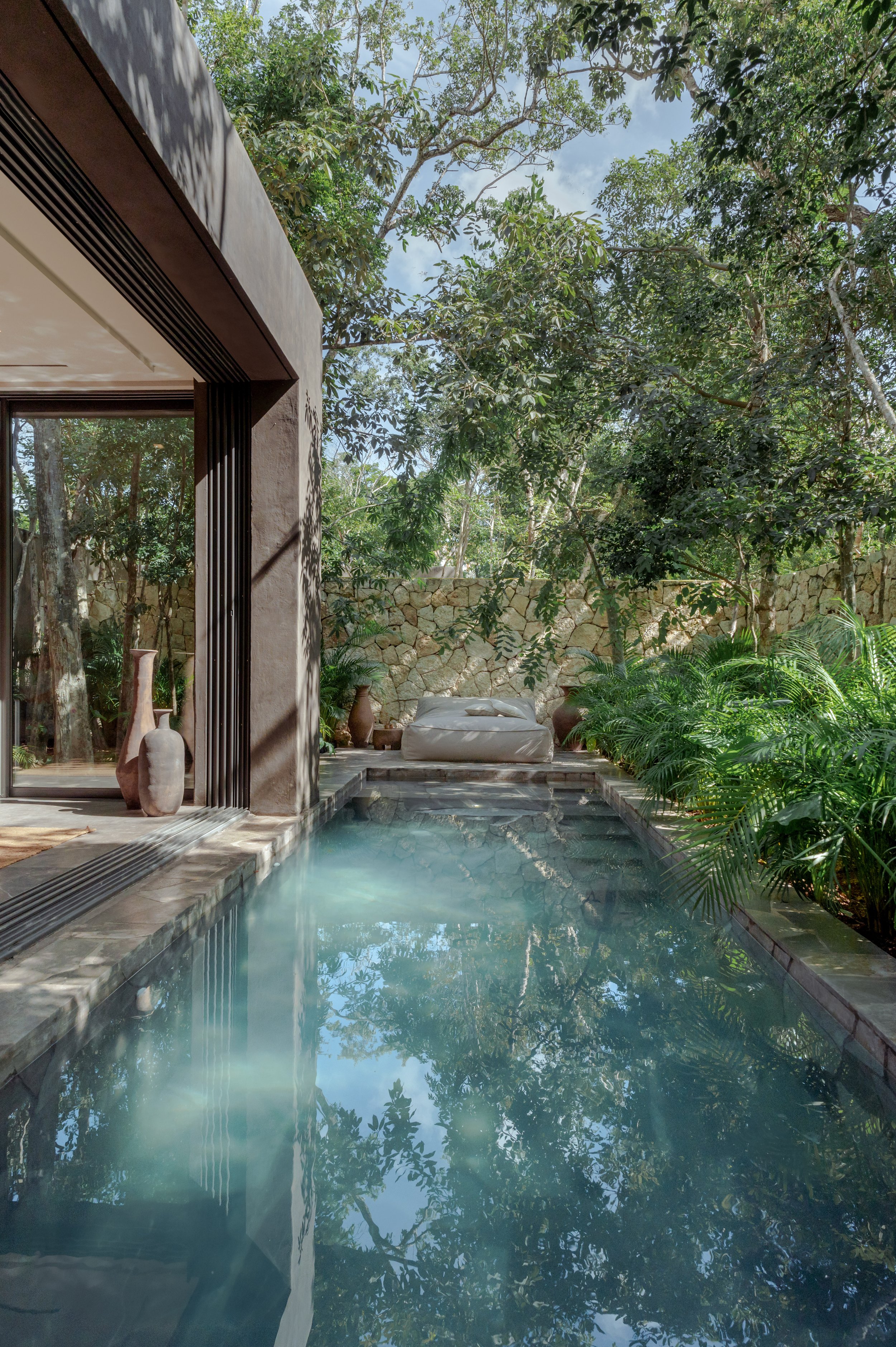La Reserva architecture in the Tulum jungle