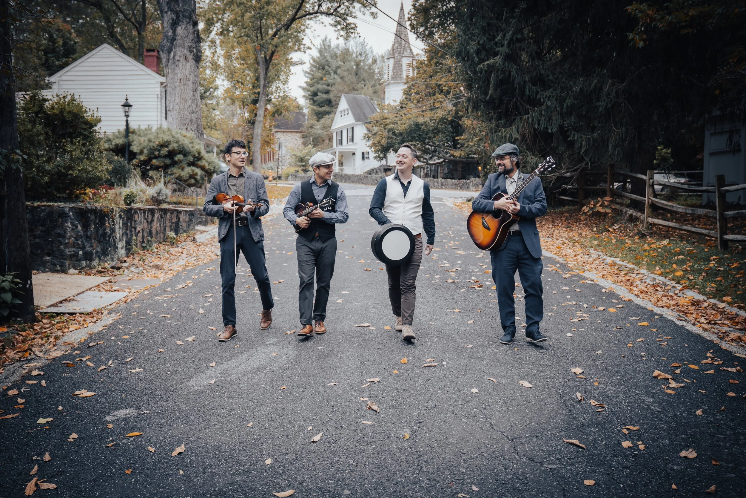 The Pilgrims of Deep Run walking