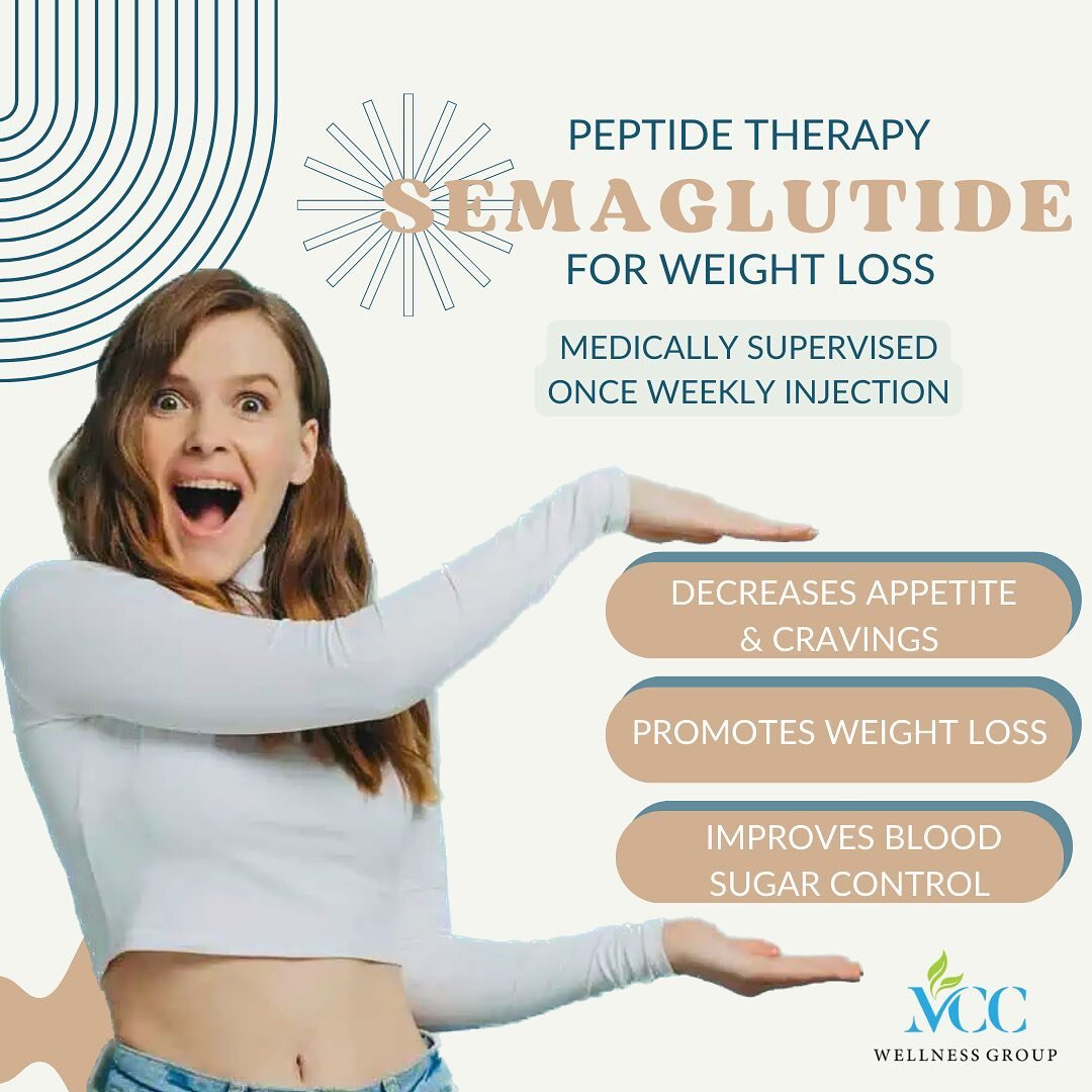 MCC, now, offers Semaglutide; medically supervised!👩🏼&zwj;⚕️ 

A 'Game-Changer' in the fight against obesity: Semaglutide is currently #1 in Weight Loss Medication. 💉 It's an FDA-approved medication that supports chronic weight management in adult