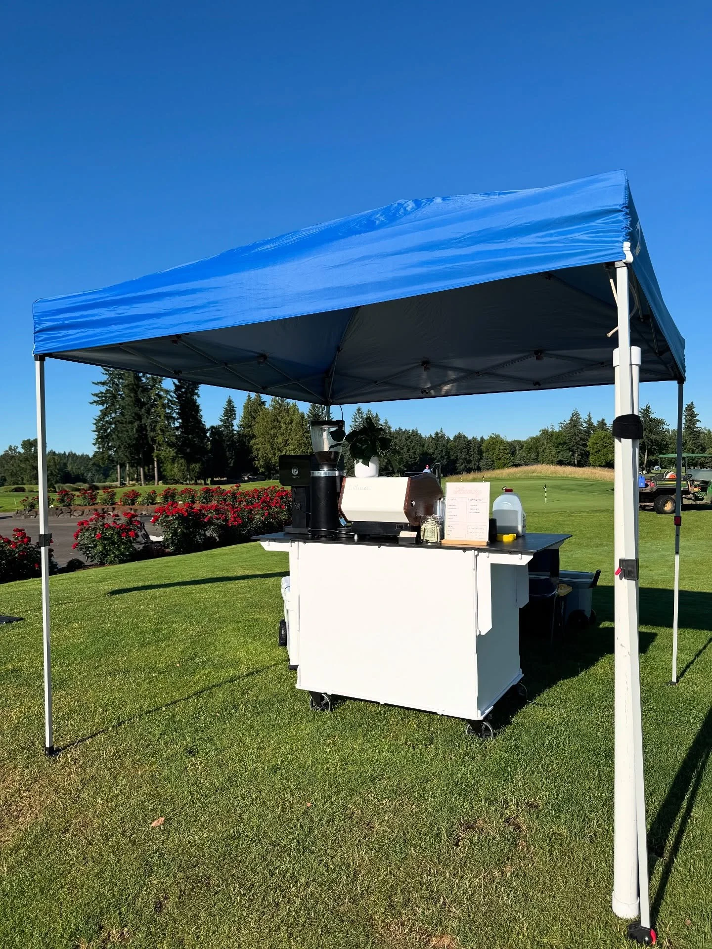 We ❤️ making coffee in the sunshine ☀️