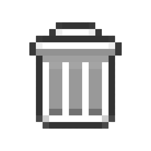 Pixel Trash Can