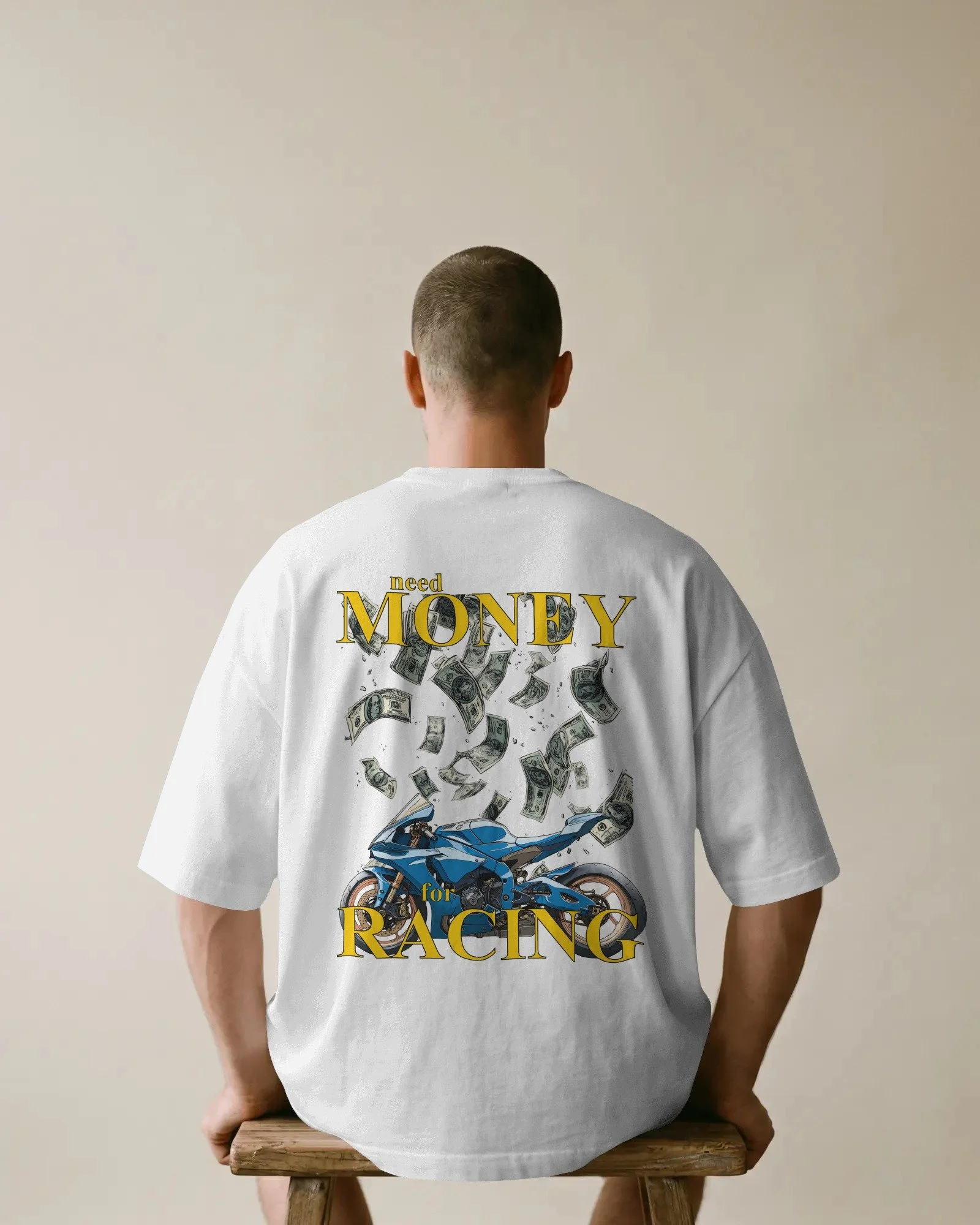 $$ 4 Racing Shirt WT (oversized)