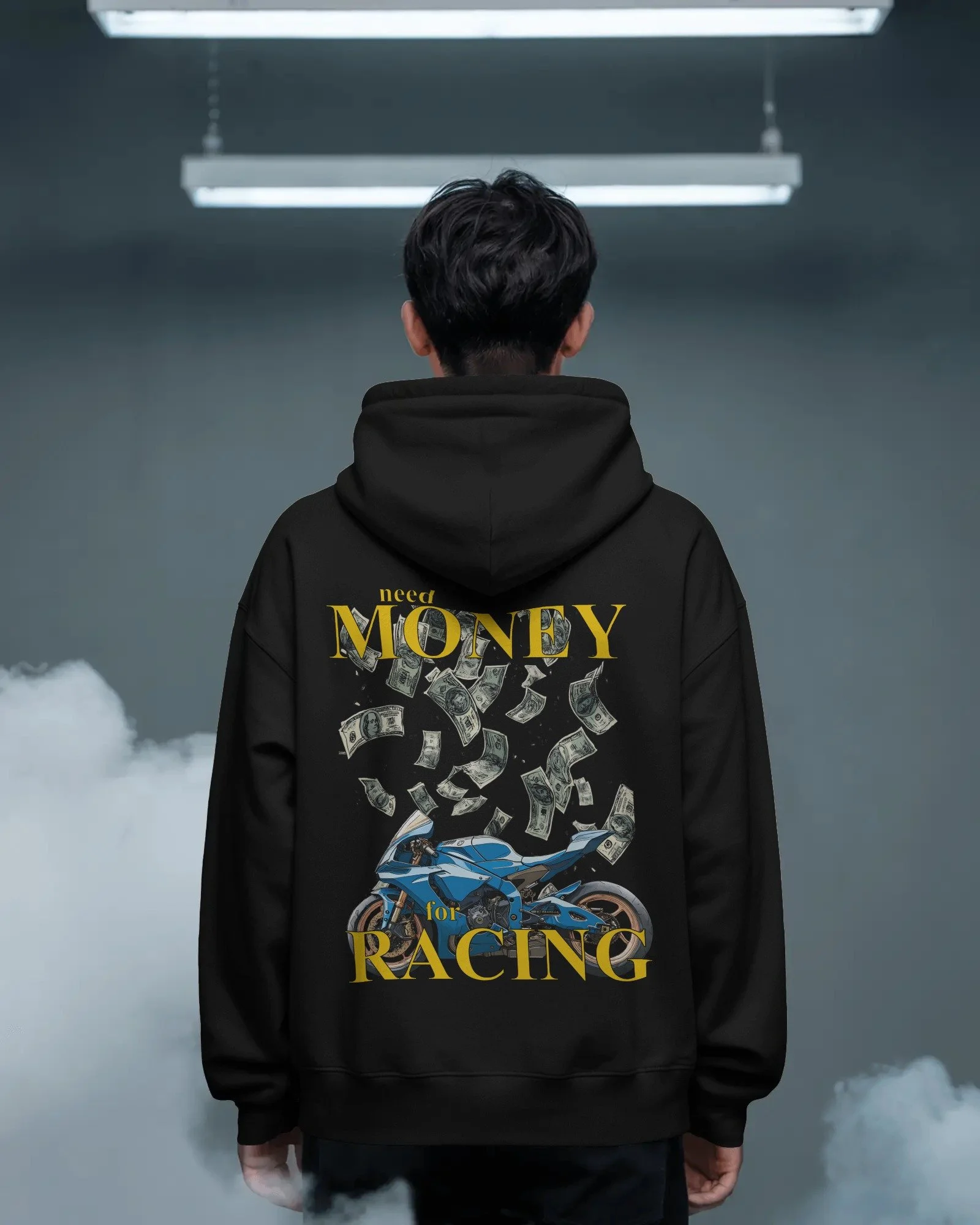 $$ 4 Racing Hoodie BK (oversized)