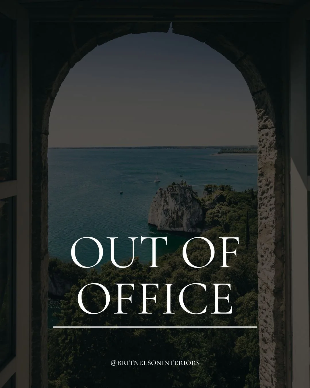 Ciao! Brit will be out of the country now through Oct 13th, exploring Italy for a little vacation, inspiration, and sourcing some incredible finds for clients, of course! While Brit is unavailable, Kim will be the point of contact for any needs. You