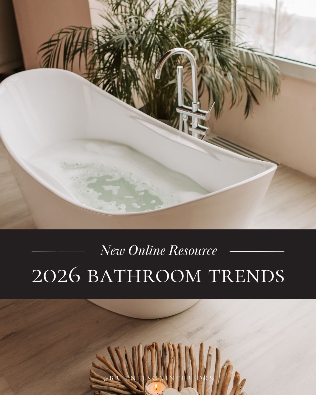 What trends have staying power vs burning out quickly? Want to know how Brit really feels about a bathtub? Find out all this and more on our latest online resource at https://www.britnelson.com/resources/2026-bathroom-trends
.
.
#britnelsoninteriors 