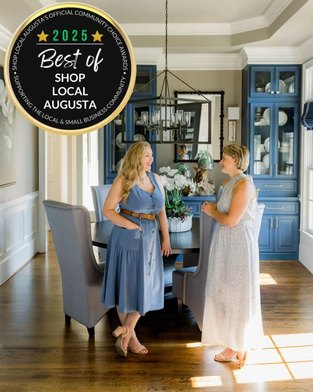 We are beyond honored that we&rsquo;ve won Shop Local Augusta&rsquo;s 2025 Best Interior Designer! Thank you to those who nominated and then voted for us! We didn&rsquo;t even know until the very end that we were in the running! Such a wonderful surp