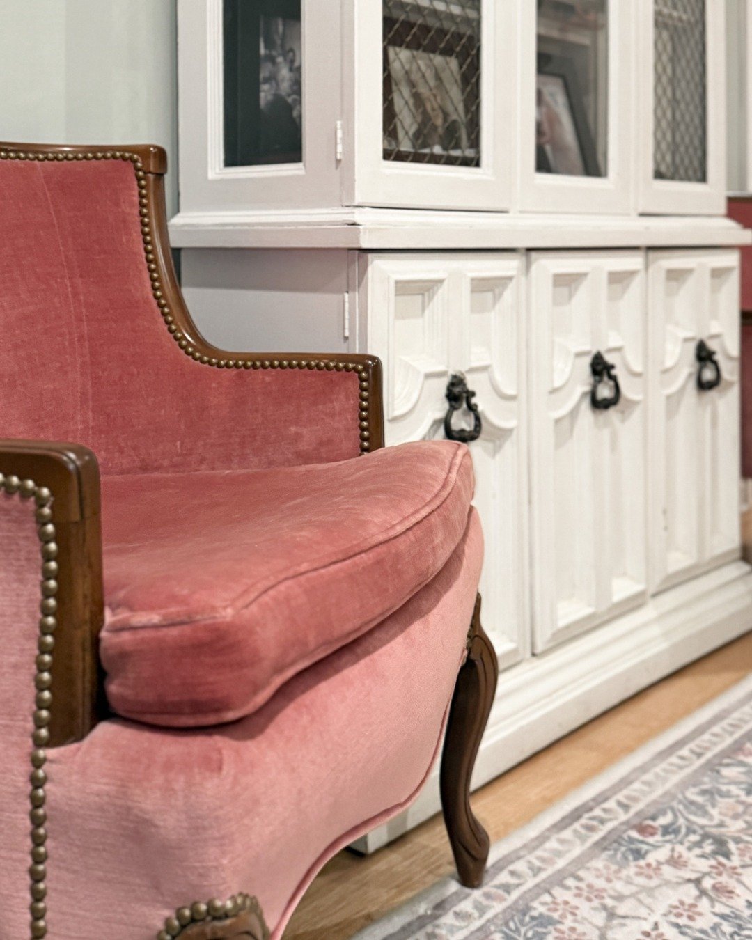 Were you hoping to see more updates from the house with the old yellow kitchen? 
The key to this renovation is that less is more. This family had so many stunning antiques that they wanted to showcase in their home (and we LOVE that!), but when surro