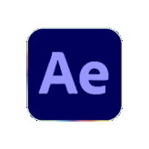 Adobe After Effects logo with a dark blue background and light purple initials 'Ae'.