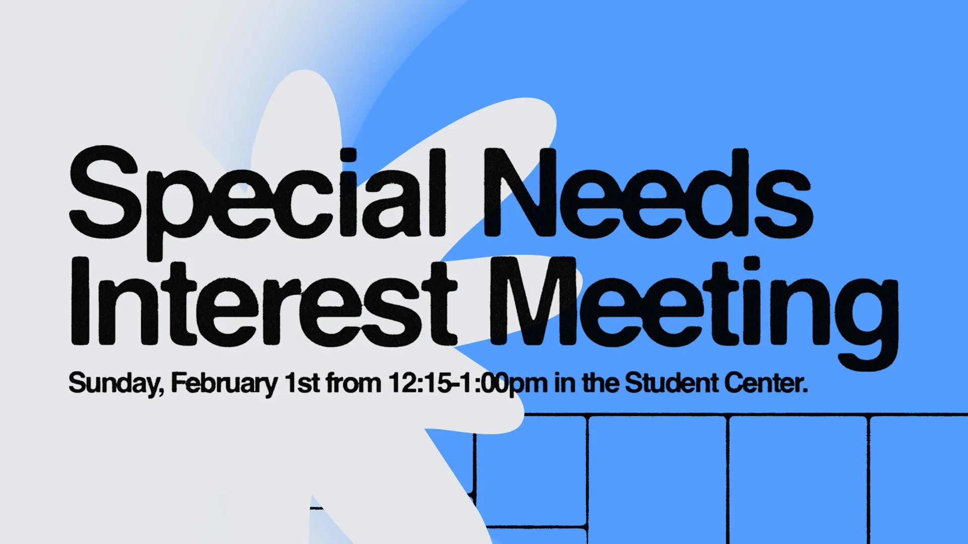 Special Needs Interest Meeting