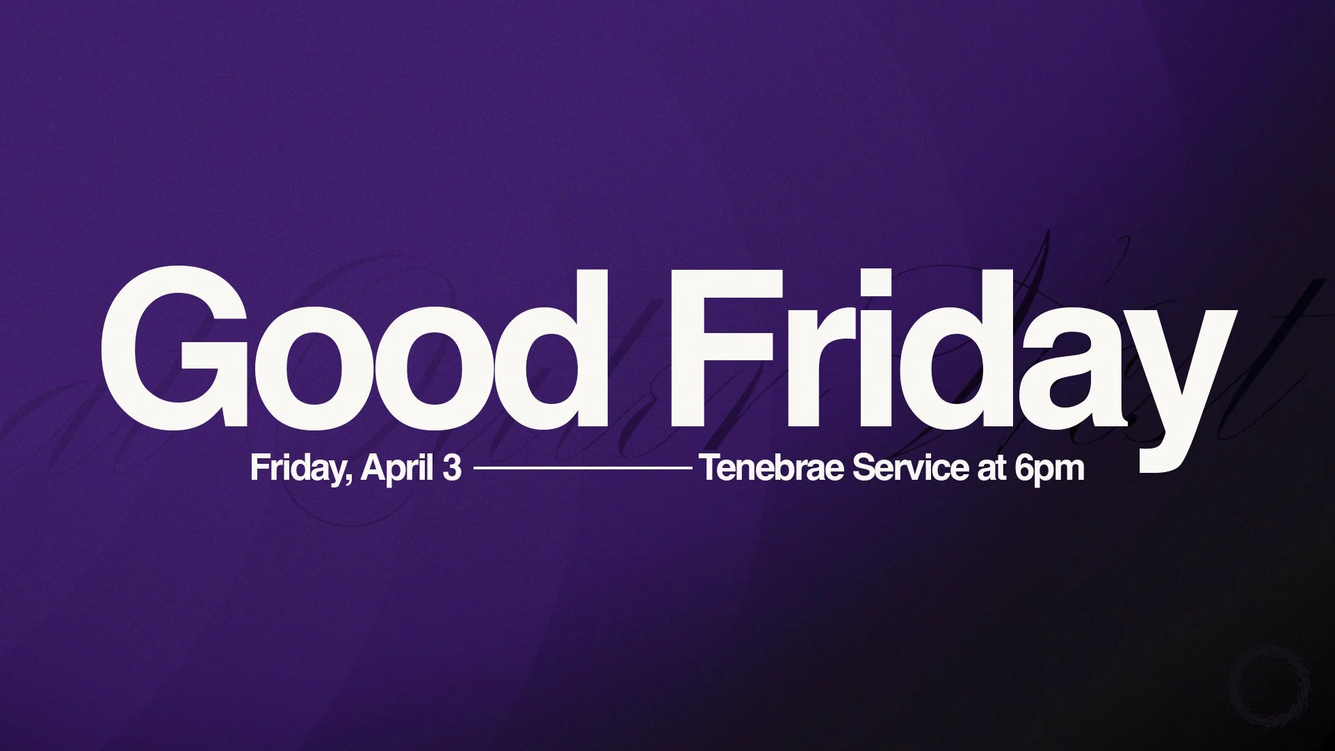 Good Friday Service