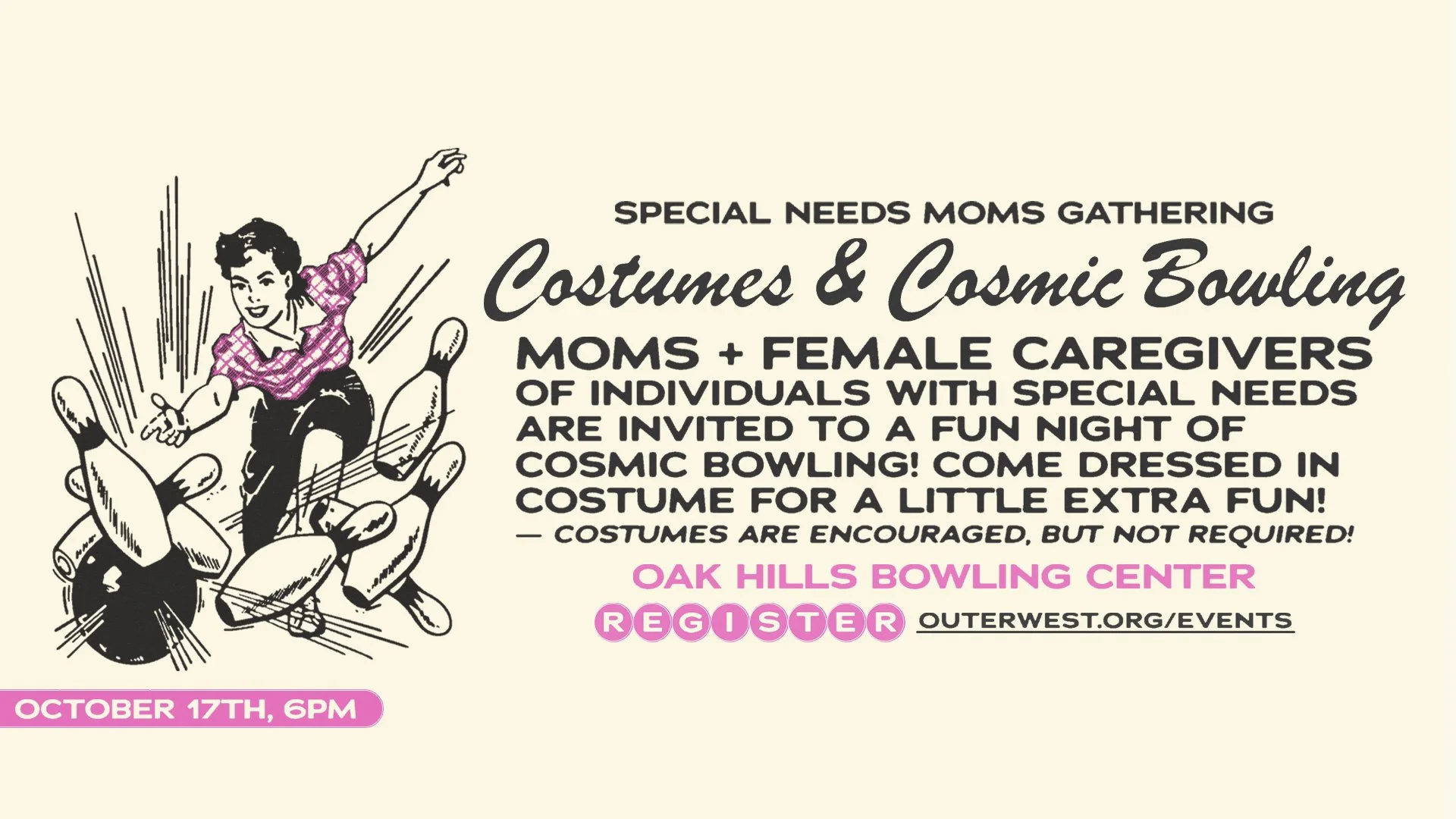 Costumes &amp; Cosmic Bowling: Special Needs Moms Gathering