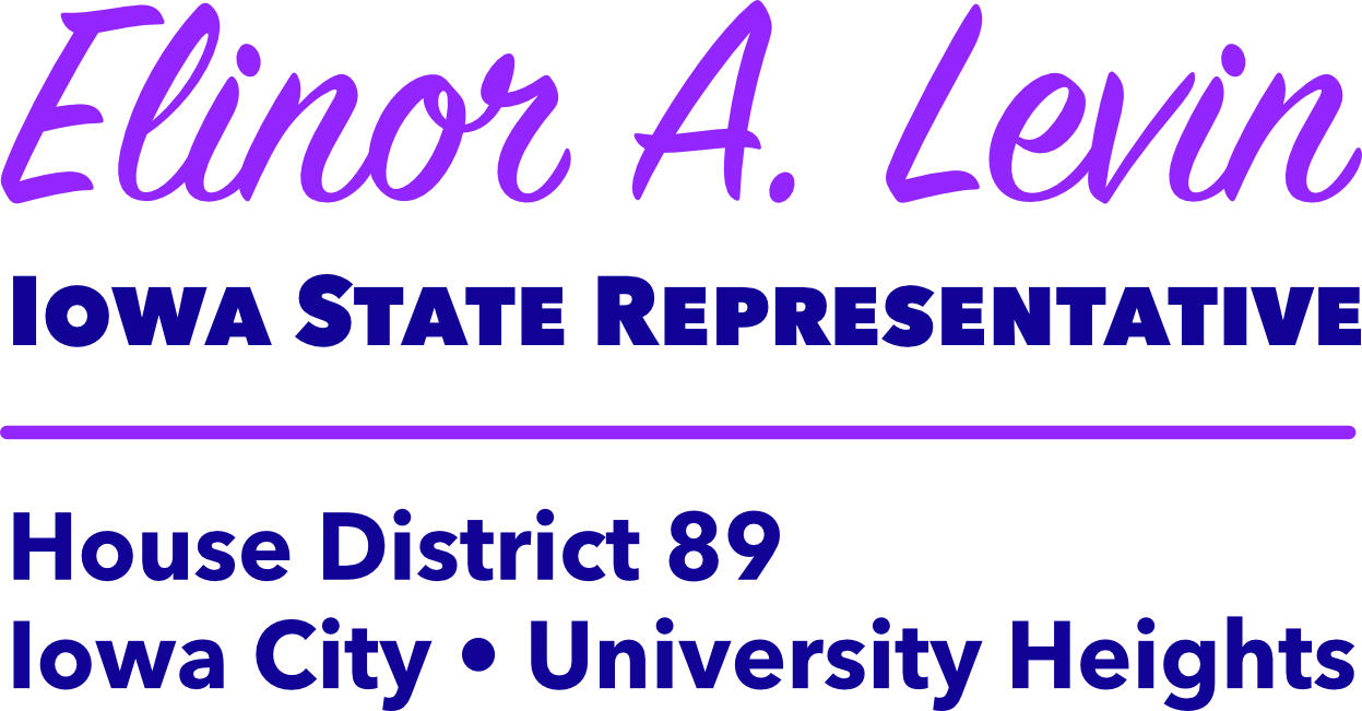 Representative Elinor A. Levin - Iowa House District 89