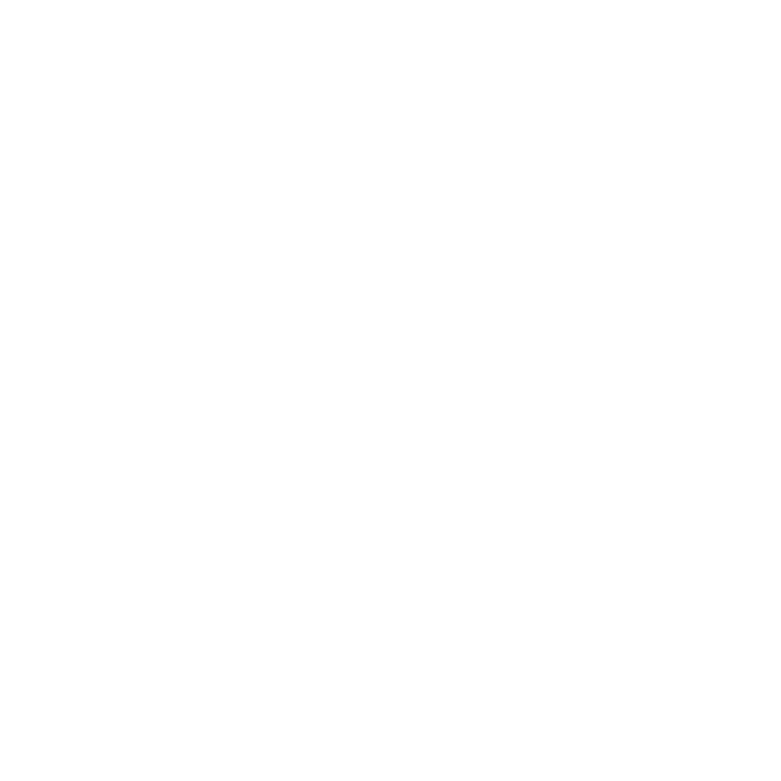 Minimalist line drawing of a flame inside a circle on a black background.