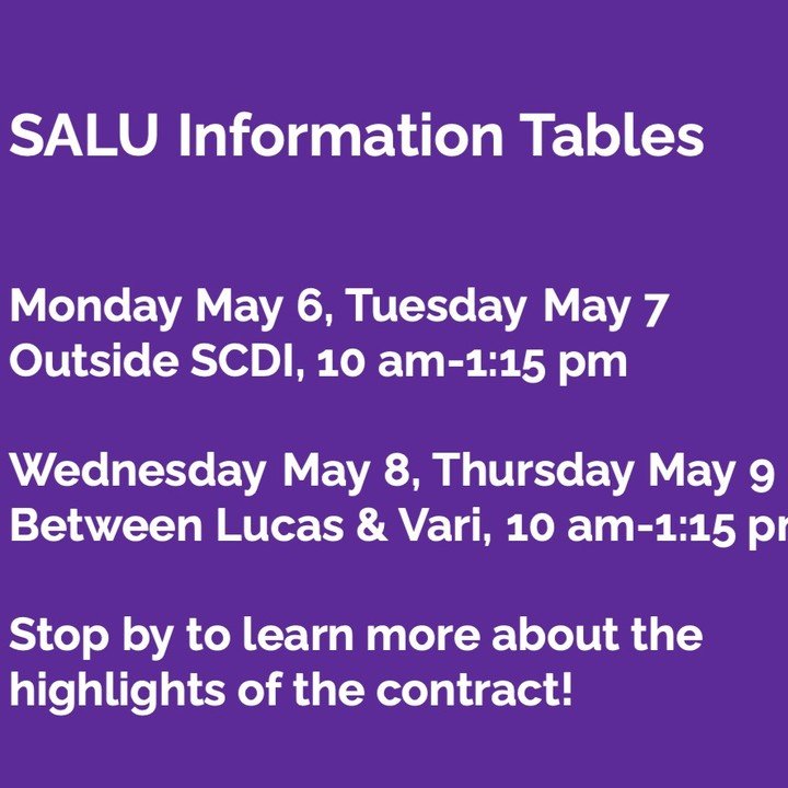 Join us next week if you have questions about the tentative agreement!