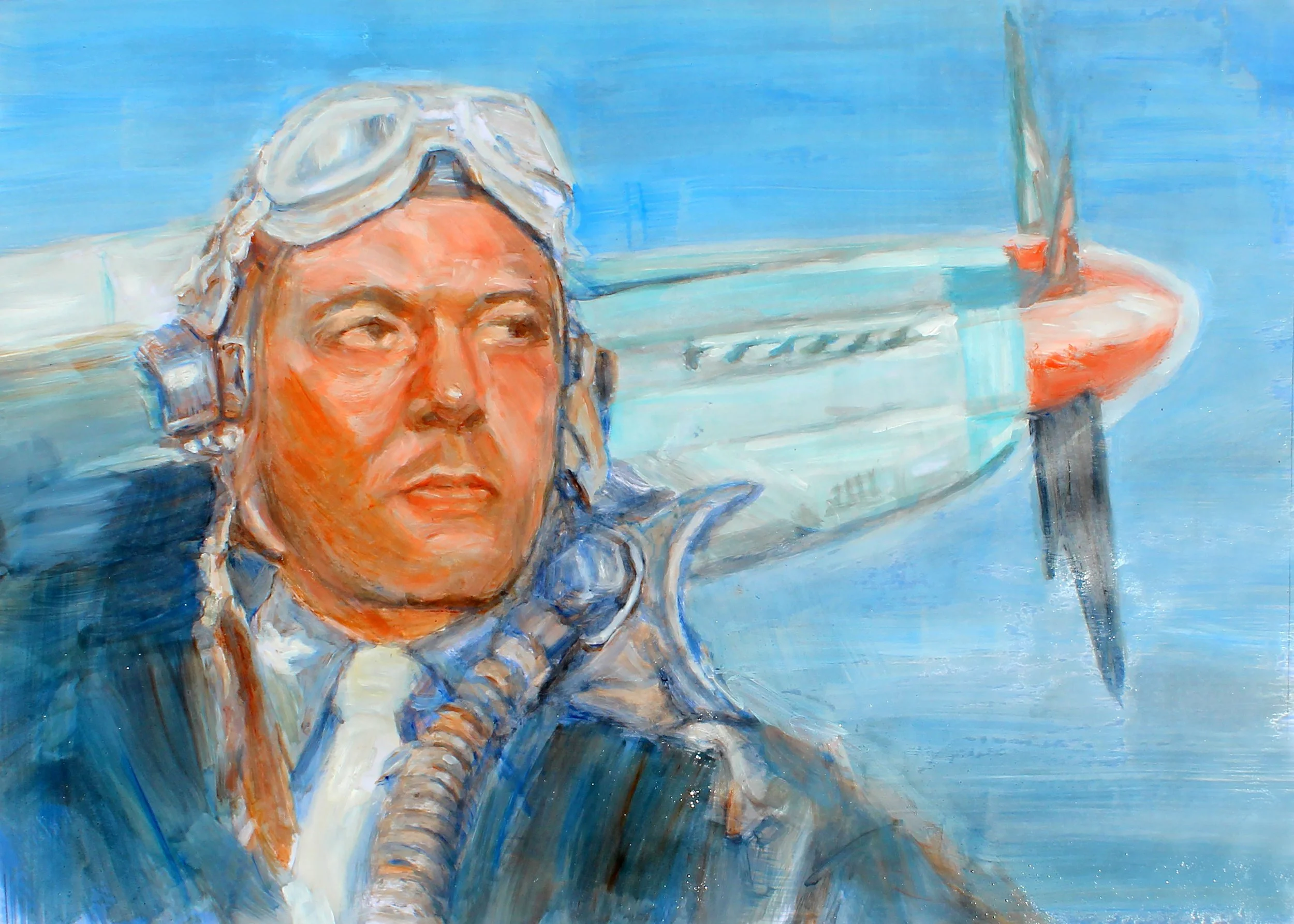 Tuskegee Airmen

18' x 24"

Oil on paper

Inspired by General Benjamin O. Davis Jr., the Tuskegee Airmen were the first African American military pilots and support personnel in the United States armed forces.
The original painting will be on display