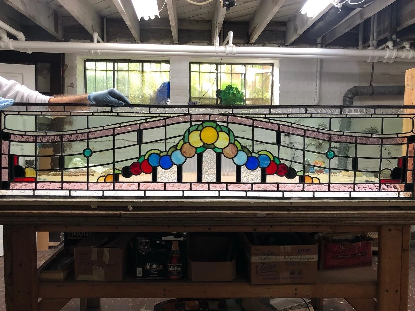 Antique French panel repaired and resized*