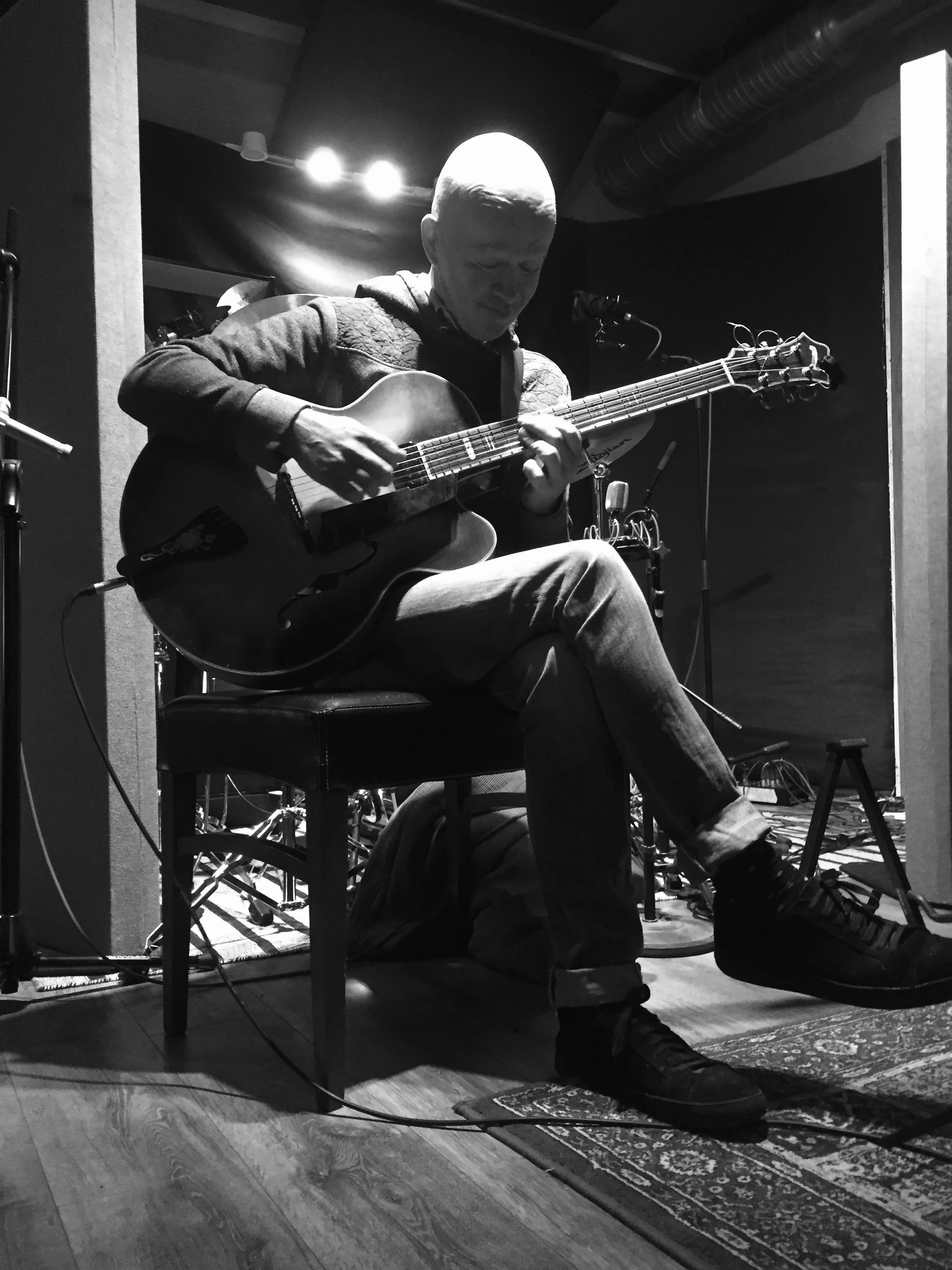 Recording Guitar parts at Soundcaster Studios