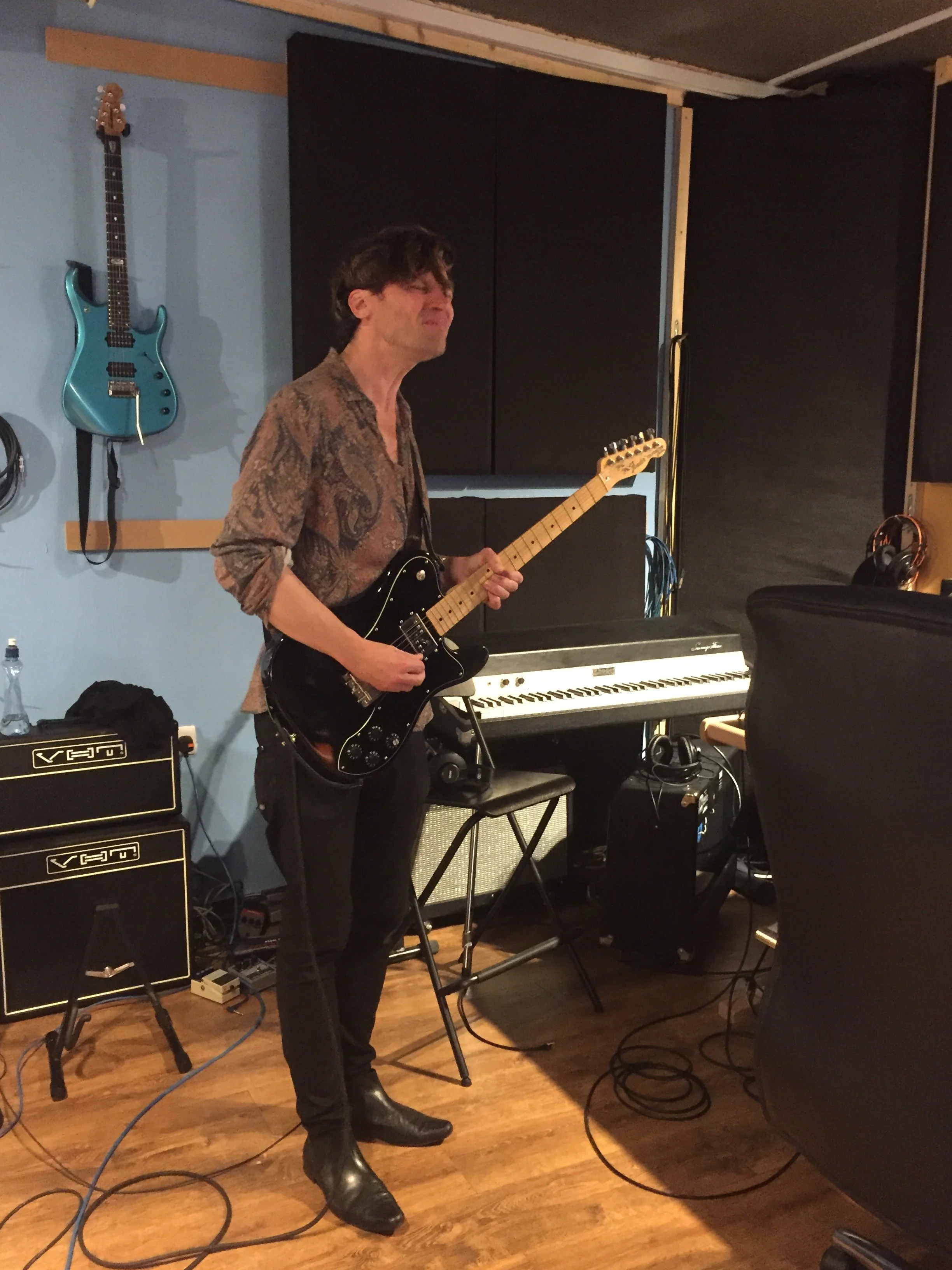 James Walmsley recording at Soundcaster Studios