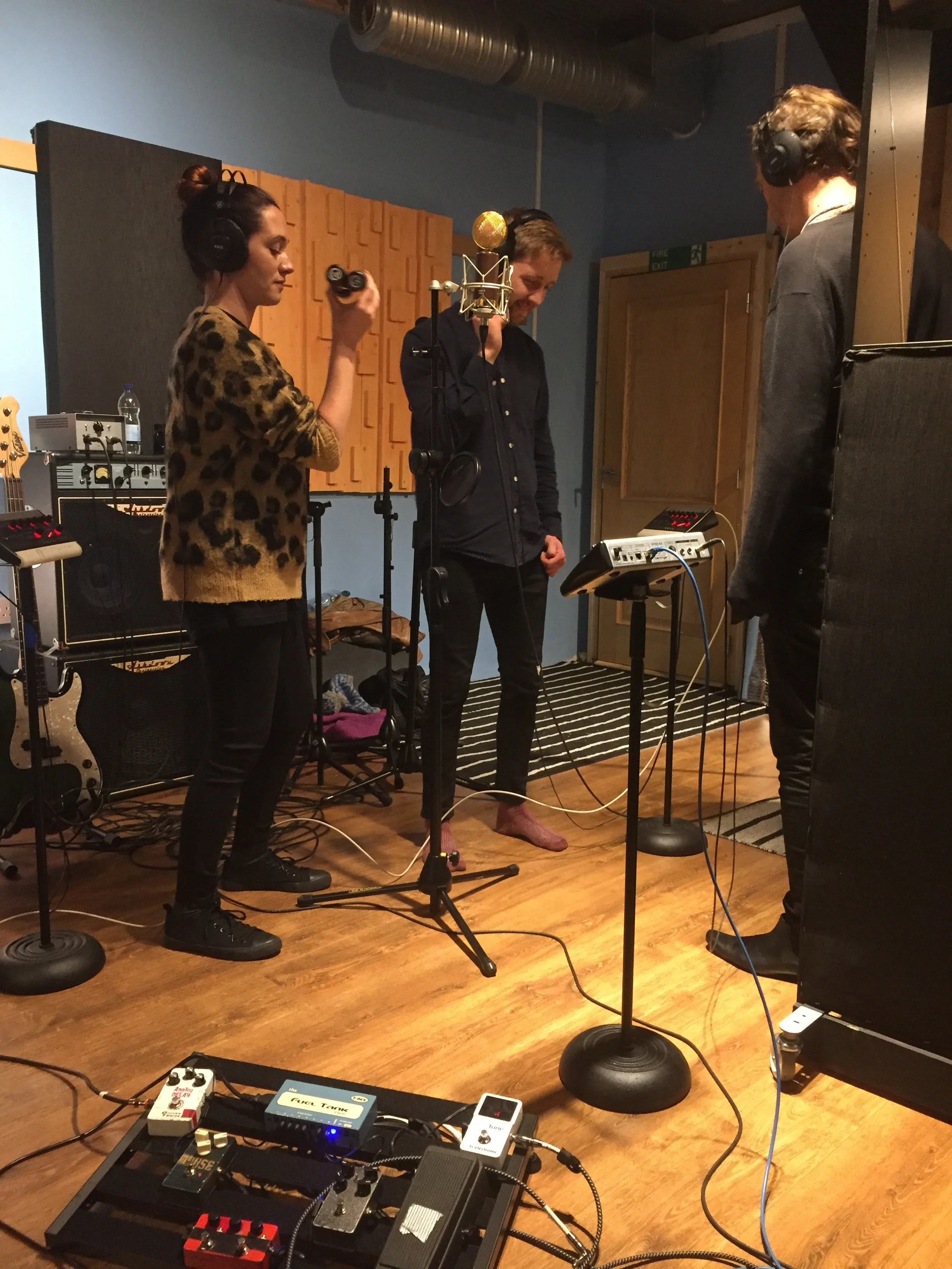 Driver Driver recording at Soundcaster Studios