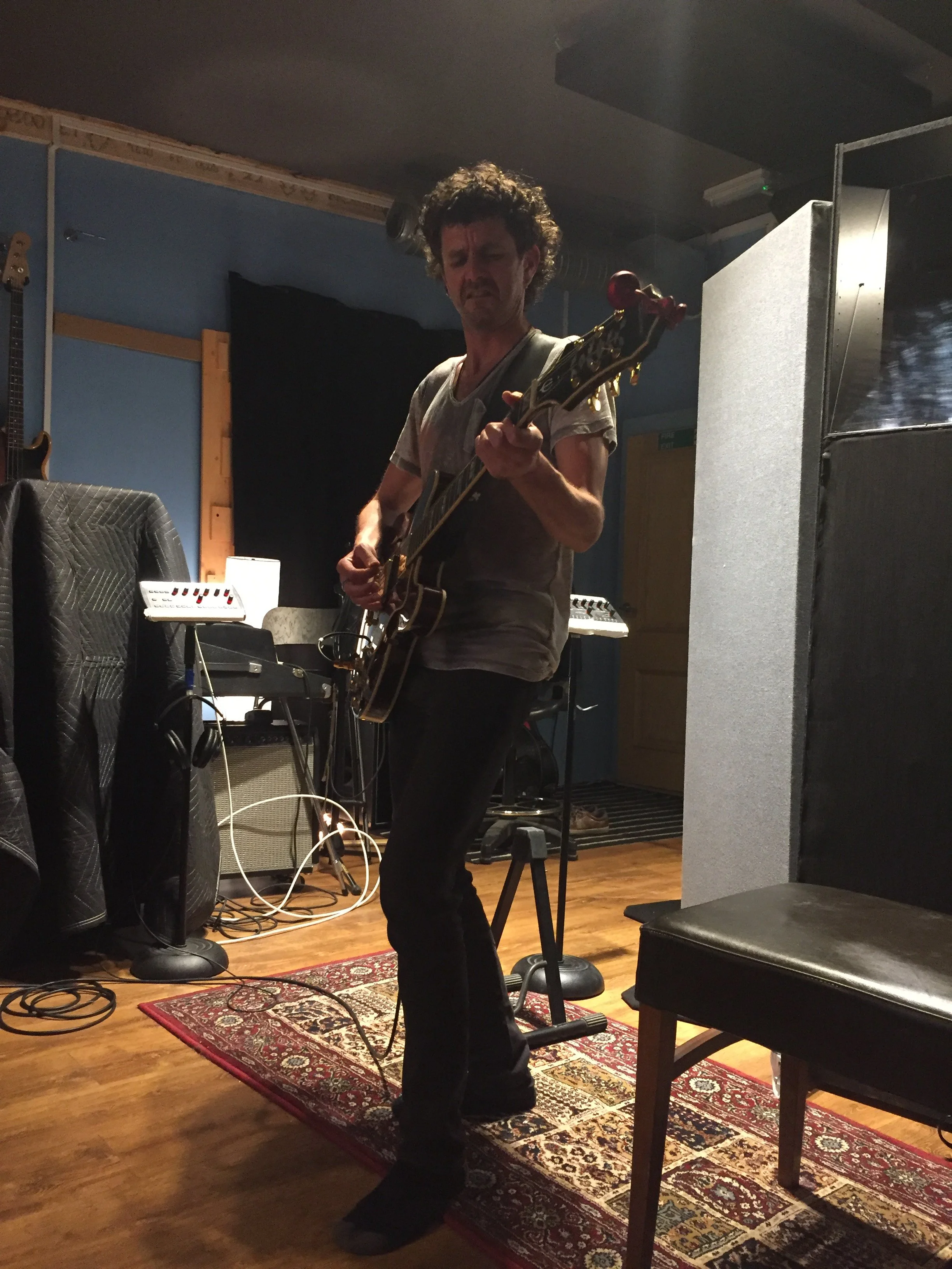 Jonnie Jude recording at Soundcaster Studios