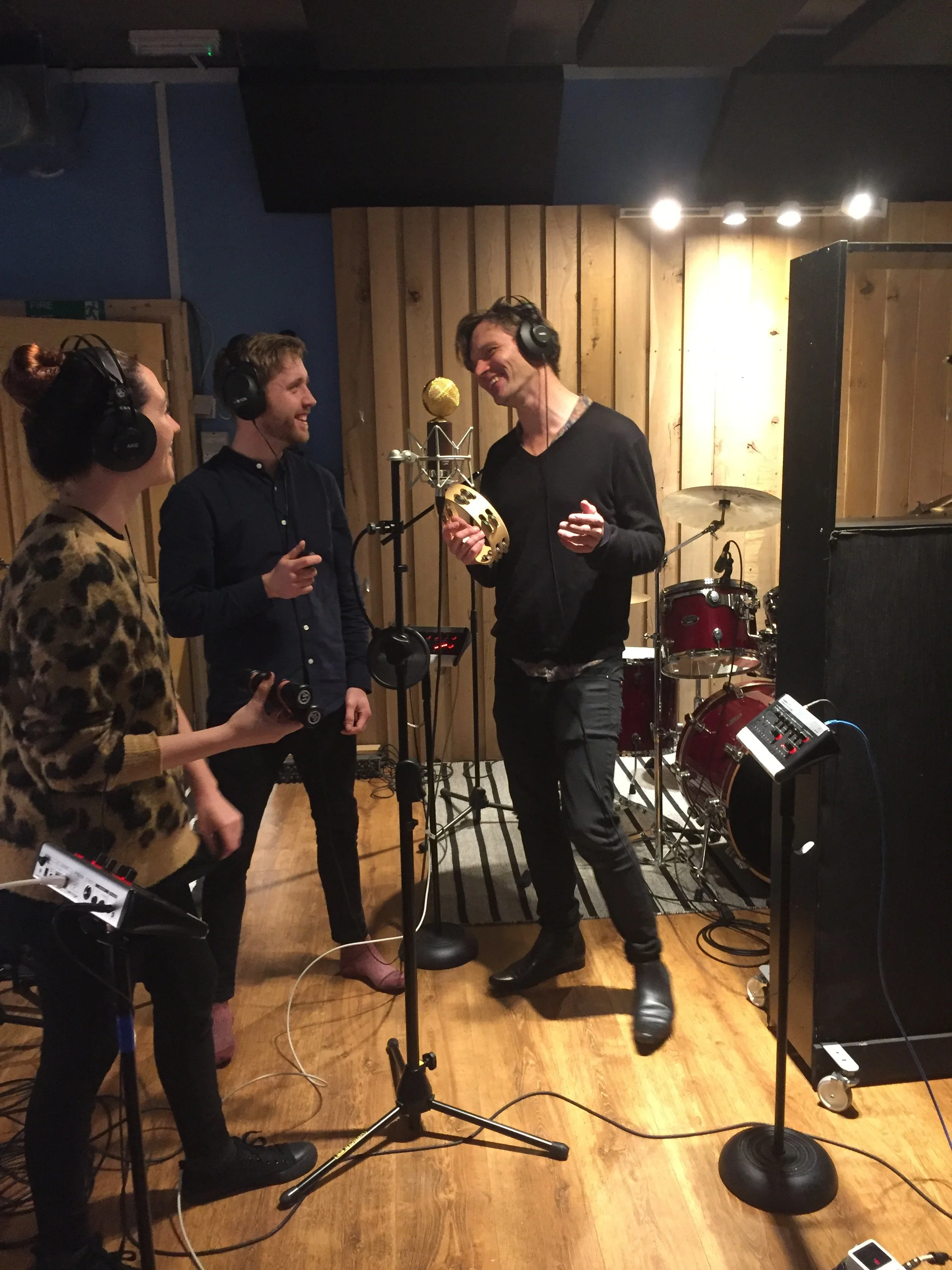 Driver Driver recording at Soundcaster Studios