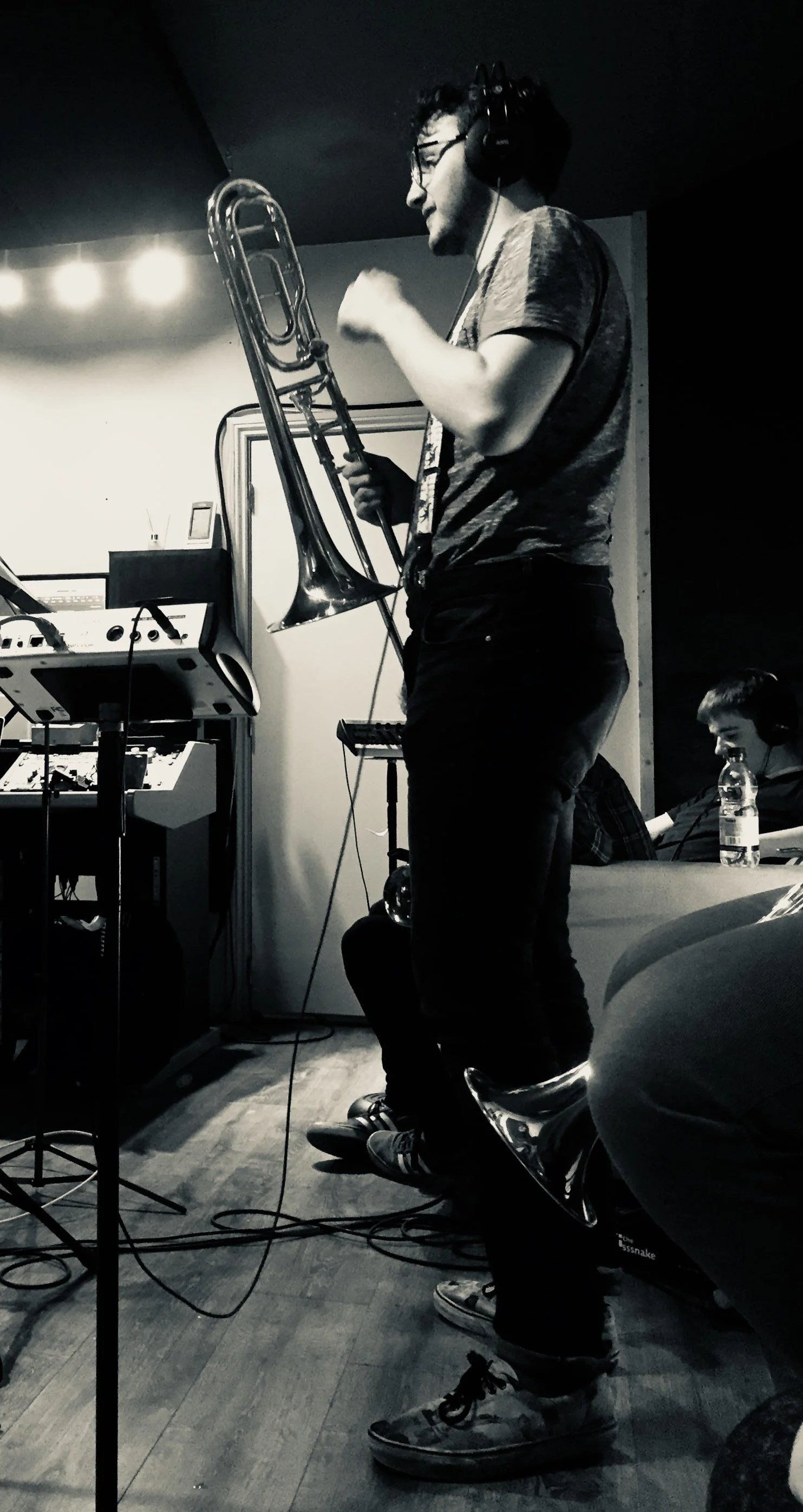 Trombone recording at Soundcaster Studios