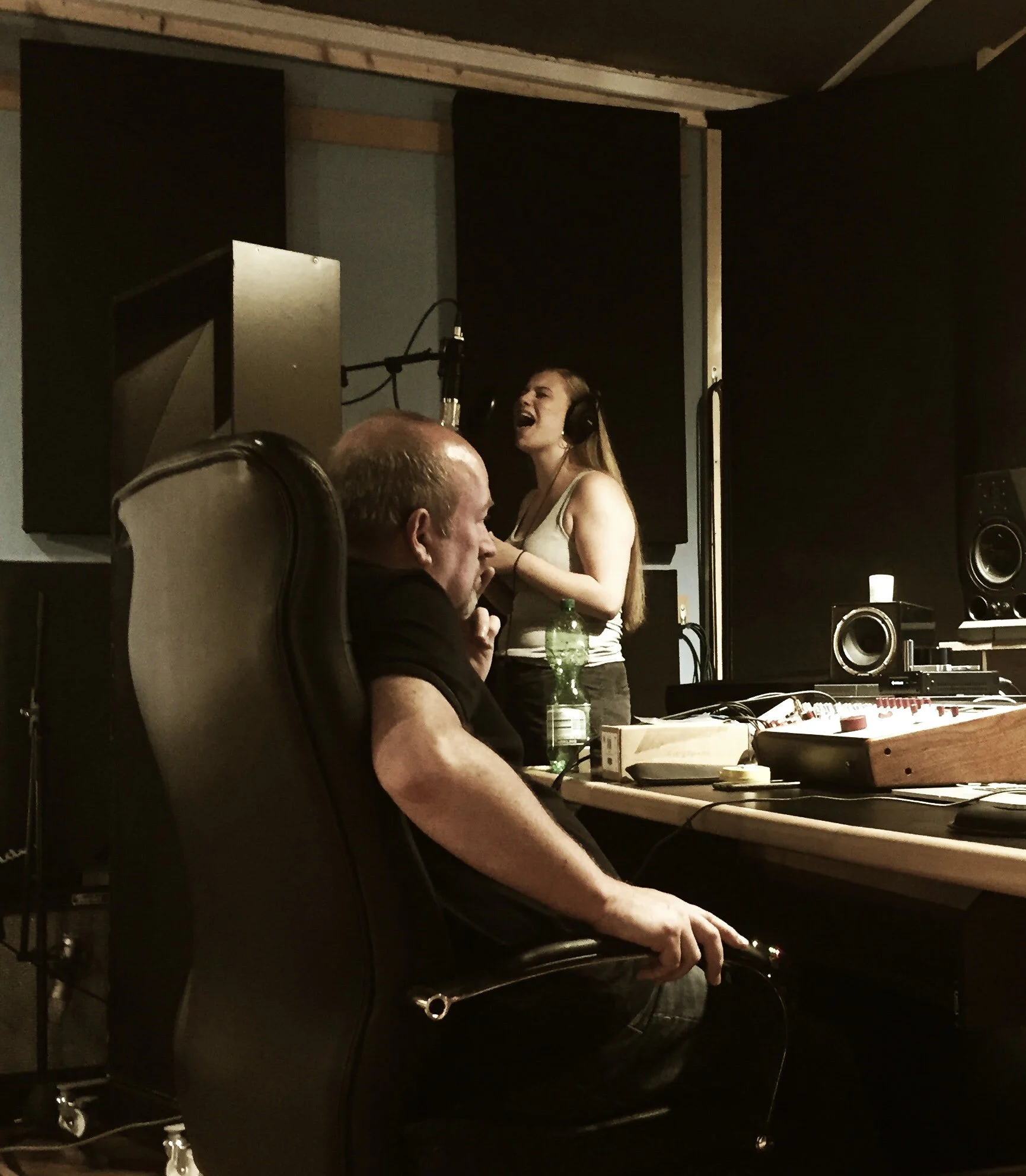 Shy Mascot recording at Soundcaster Studios