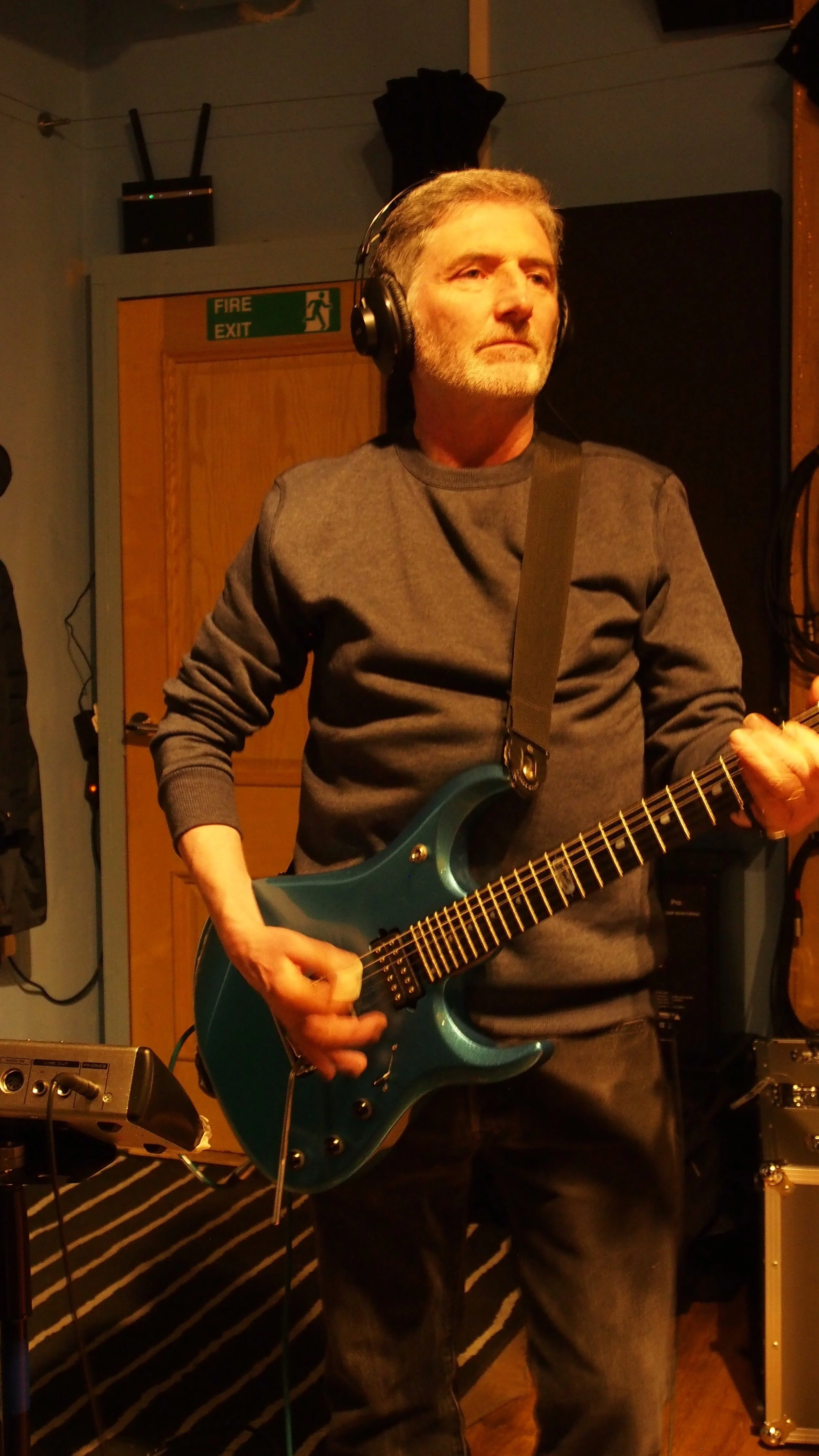 Stephen Henry playing a Musician JPX at Soundcaster Studios