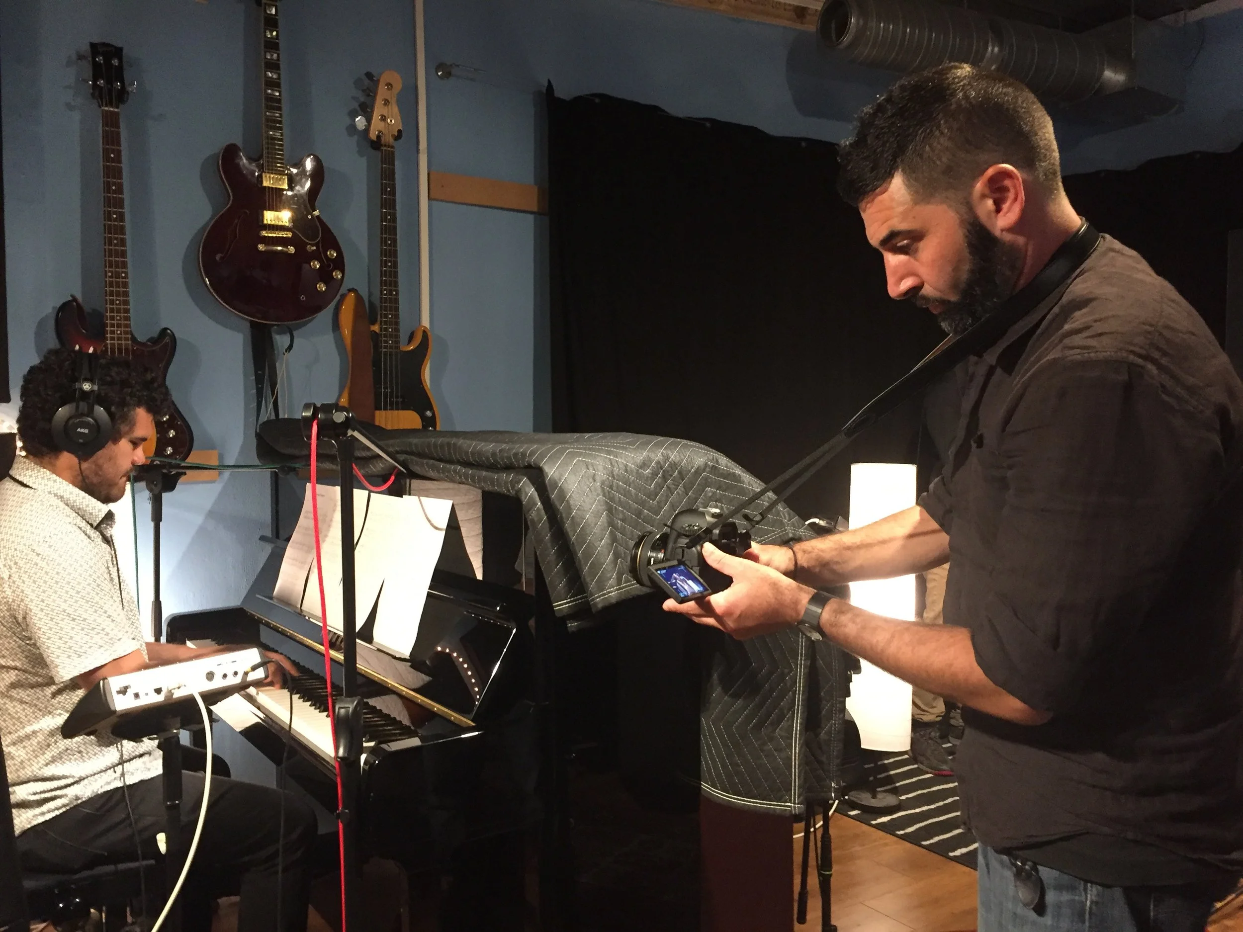 Orlando Molina session recording at Soundcaster Studios