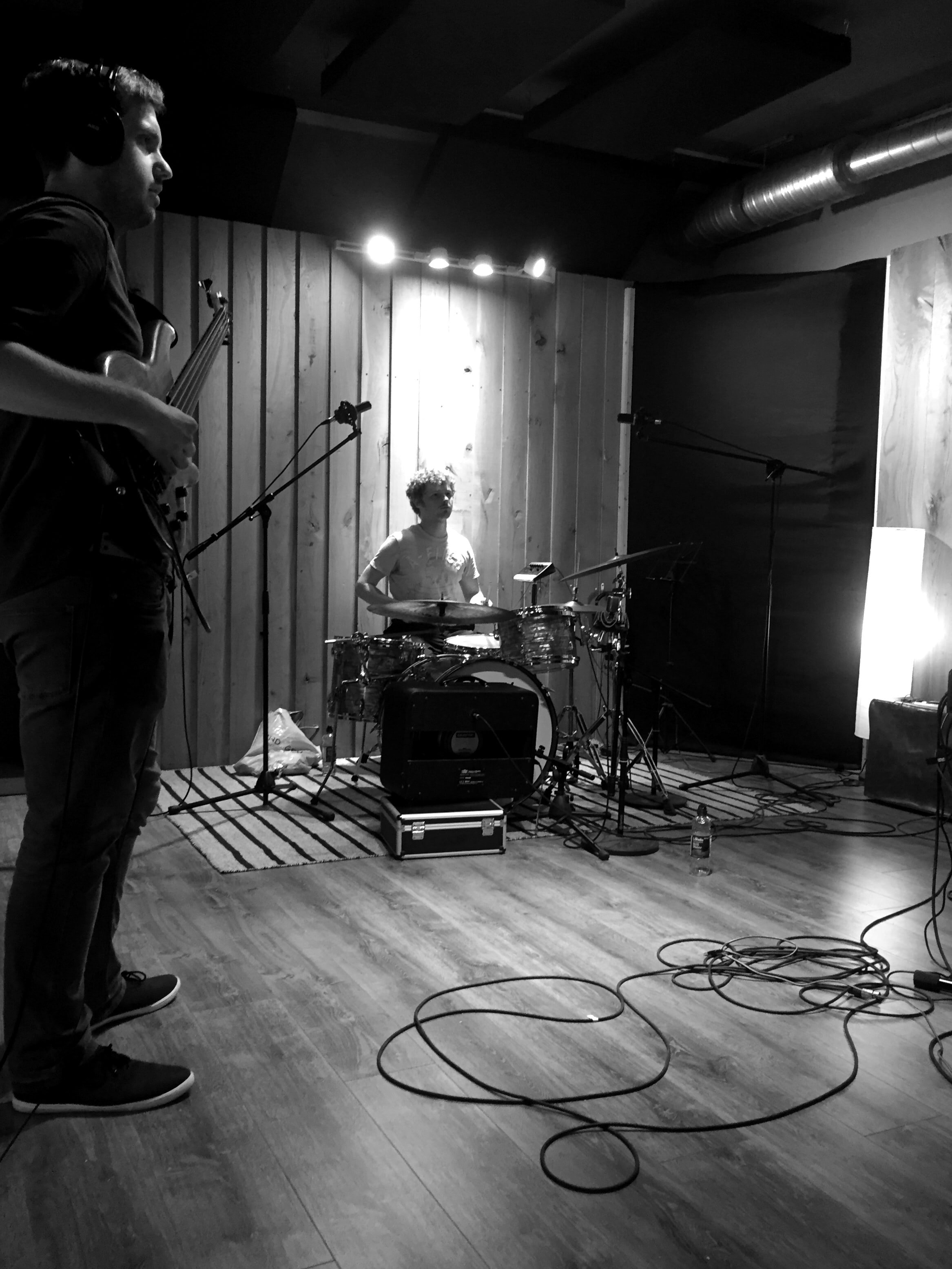 Shy Mascot recording at Soundcaster Studios