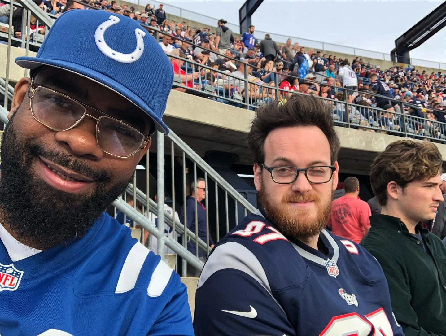 Welp @breakingbackes got the last laugh today as the @patriots defeated the @colts Its ok @newandimprovedkp better luck next time @nfl #thefallinguppodcast #winningways