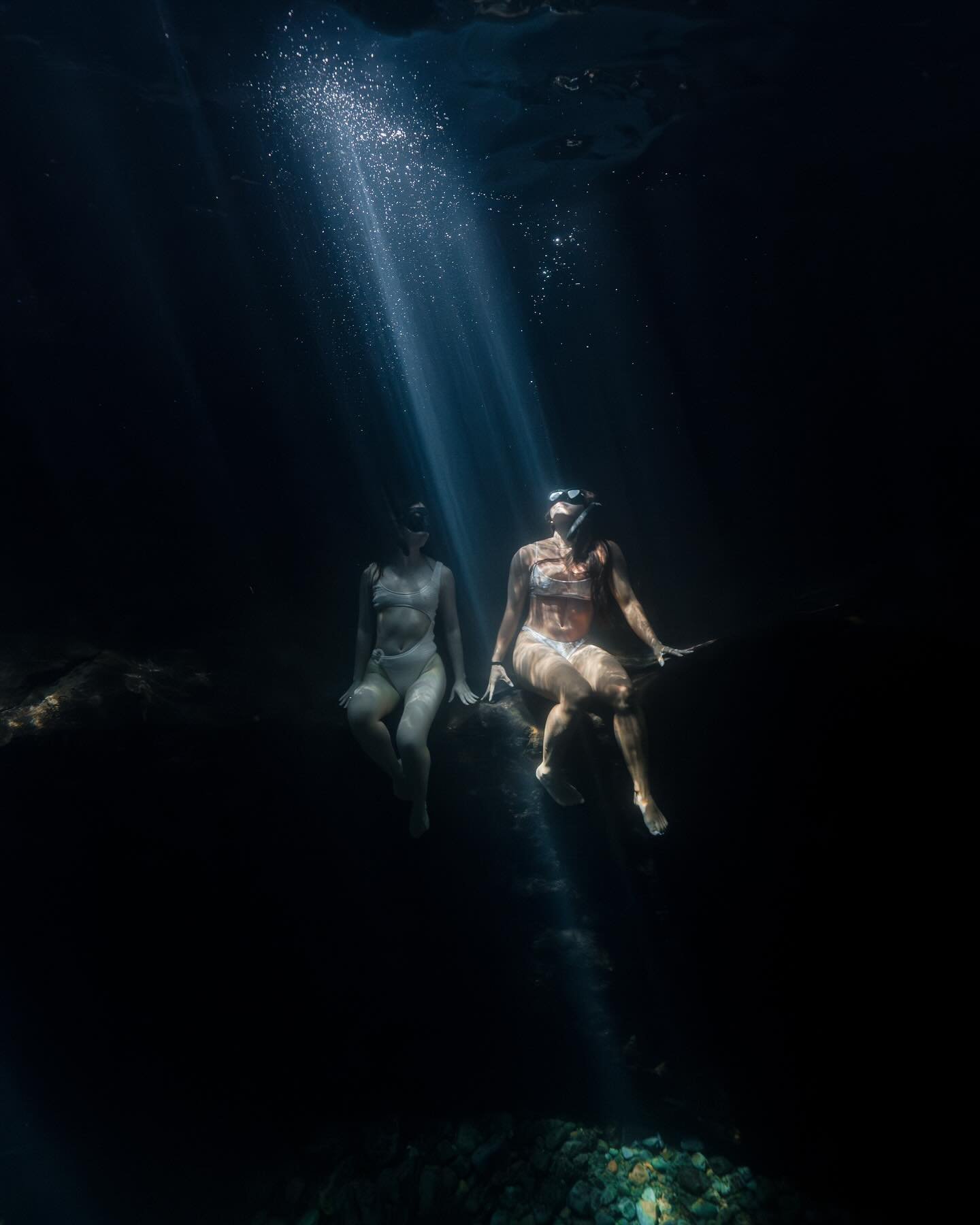 After skunking on our first water day (rough weather and no whales), we decided to take a risk and use the second day for land activities. Arriving at a nondescript gorge armed with nothing but swimsuits and snorkels, we swam inside with low expectat