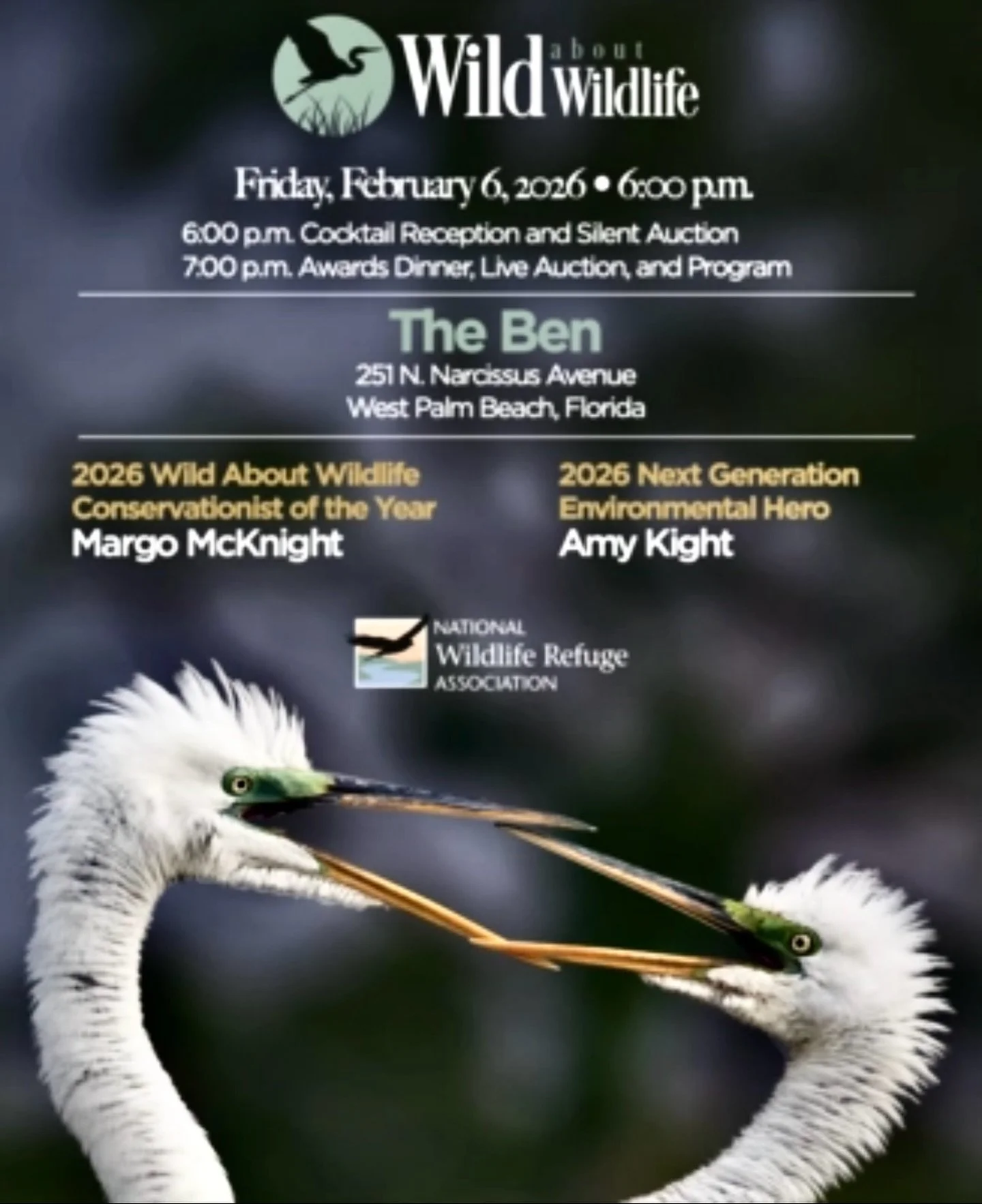 This Friday, Wild About Wildlife 2026&mdash;the signature gala benefiting the National Wildlife Refuge Association&mdash;brings together conservation leaders, philanthropists, and friends in support of America&rsquo;s National Wildlife Refuge System 