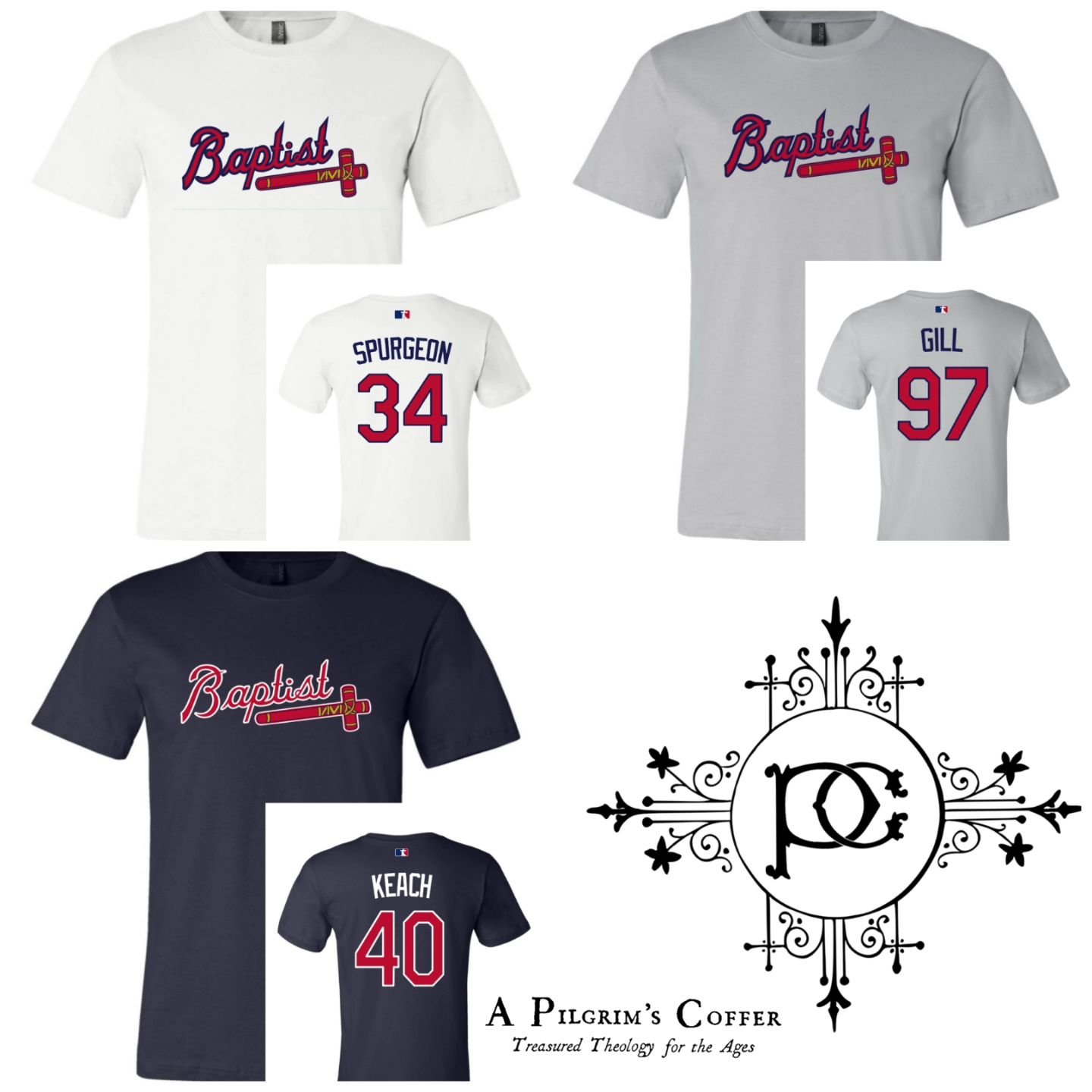 Well, since we're at it...

Spring training will be winding down before long, and the upcoming baseball season will be upon us.

Whether you're a Baptist baseball fan, or just a Baptist and need a team shirt to don, we've got you covered with jersey 