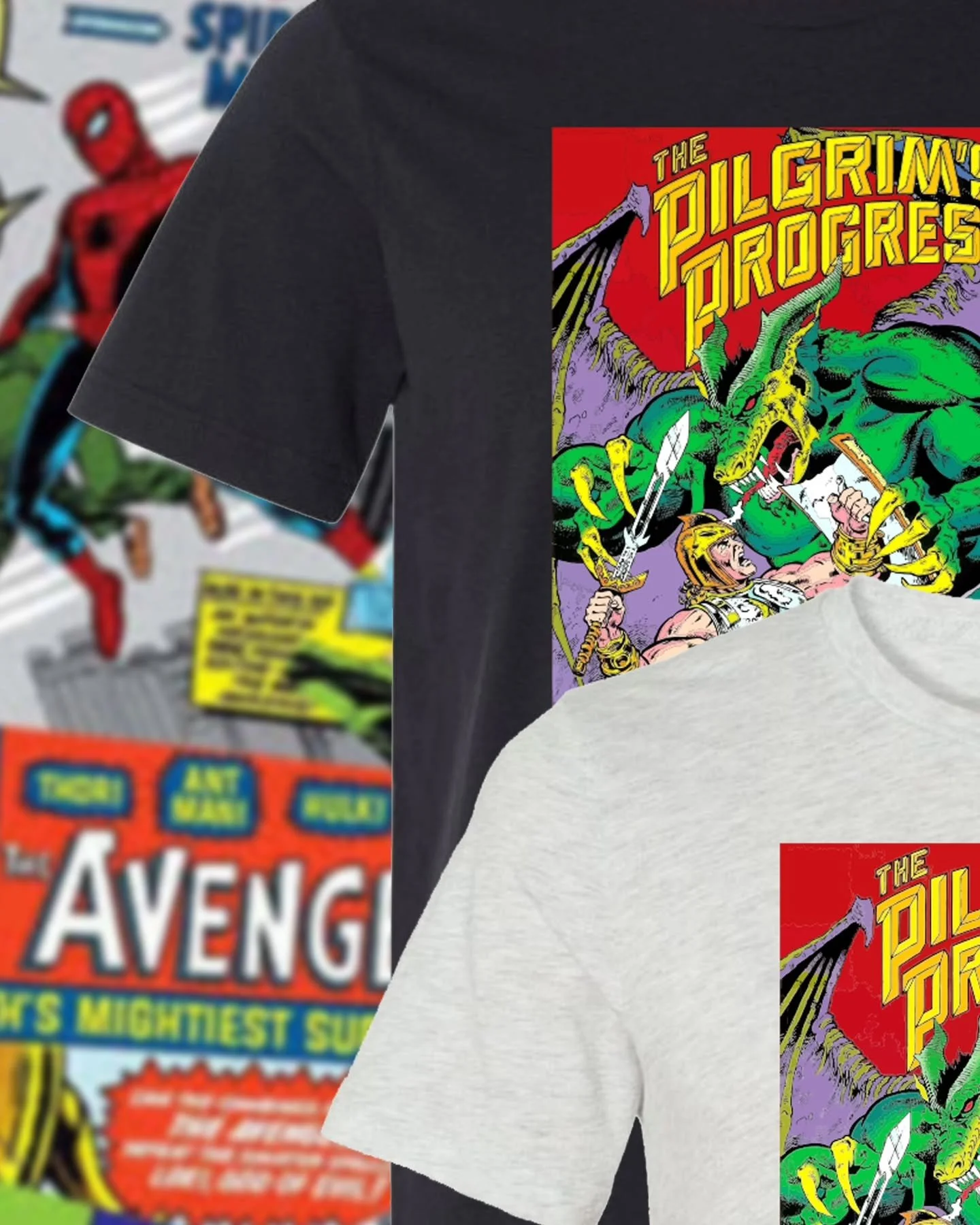 💥📖💭

We'll be sending out an update newsletter soon (so go get subscribed at the bottom of APilgrimsCoffer.com if you're not), but meanwhile...

Where are my '80s &amp; '90s kids? 🙋

I've been wanting to make this Pilgrim's Progress comic book sh