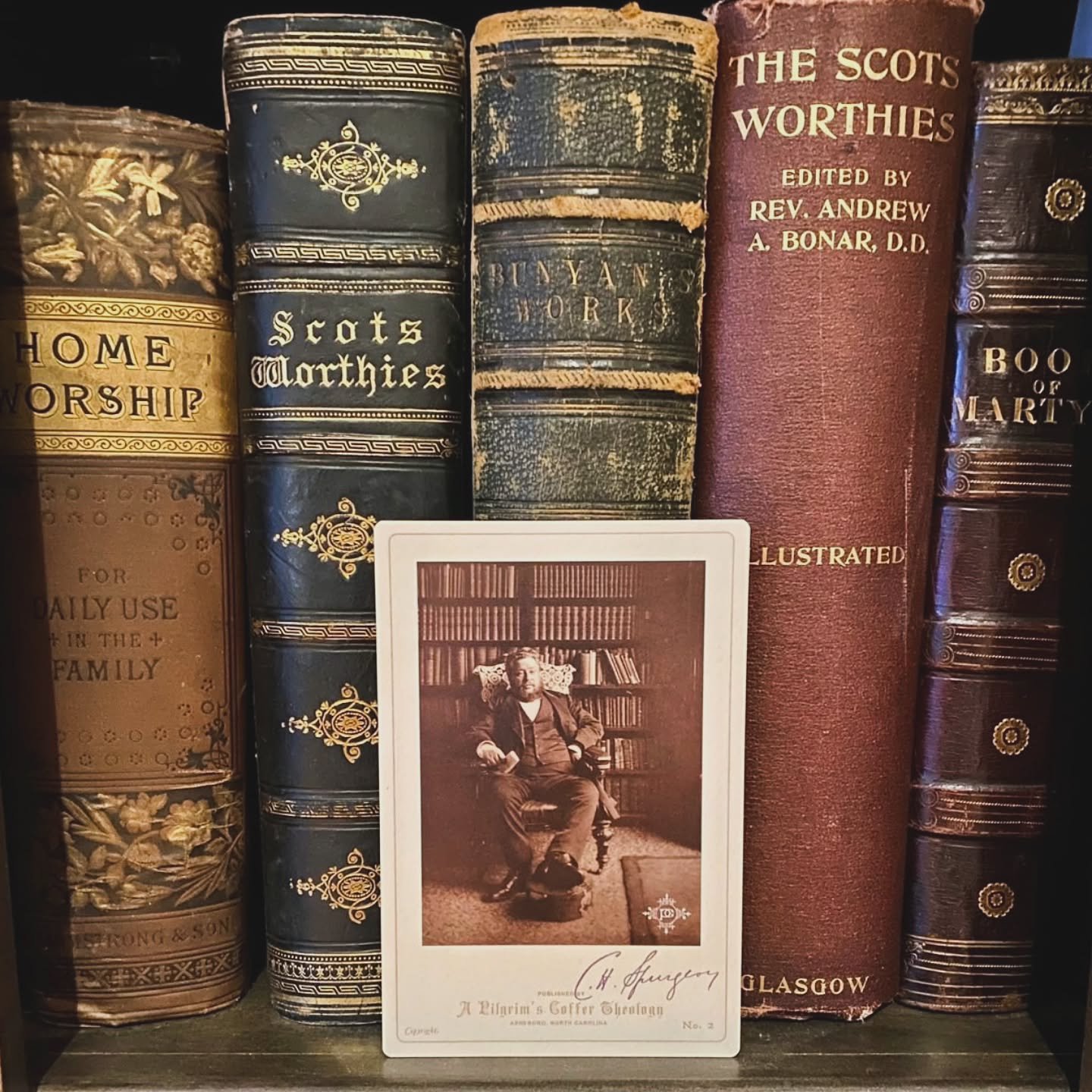 If you've pre-ordered Spurgeon's 1858 sermon volume (Vol. 4), here's the complimentary cabinet card you have to look forward to, and it turned out quite nice!

We'll be sending out an email soon, as pre-orders are expected to begin shipping in a matt