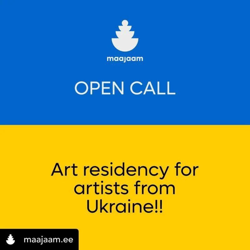 At a time where I'm sure a lot of us are feeling helpless during this crisis. Im glad to see that the art world is making an effort. Below is a post from a residency program in Estonia that's offering&nbsp; residencies to artists fleeing the invasion