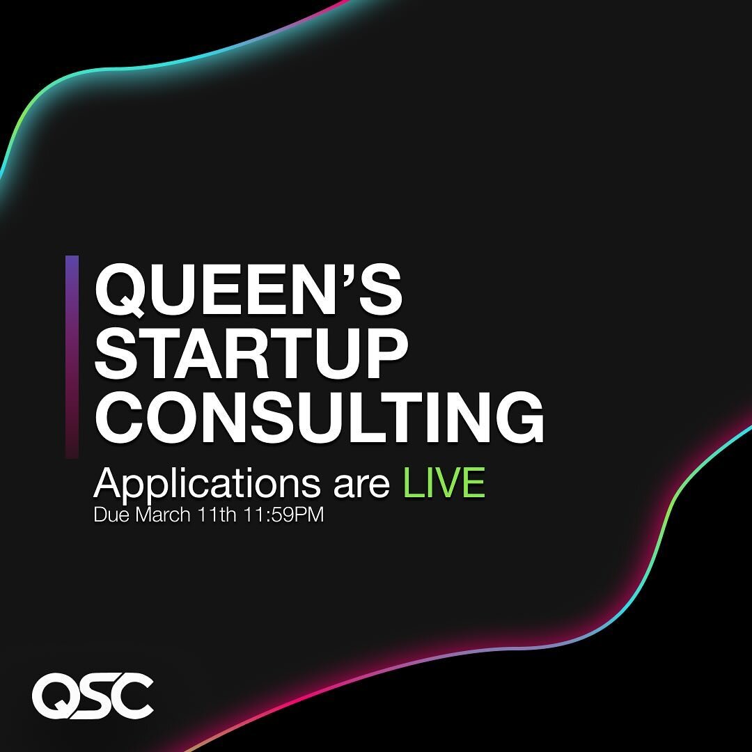 Queen&rsquo;s Startup Consulting is hiring for the 2024-2025 year! We are looking for talented and motivated individuals to join our team as Business and Technical Consultants, Project Managers, and a Marketing and Events Coordinator.

If you are int