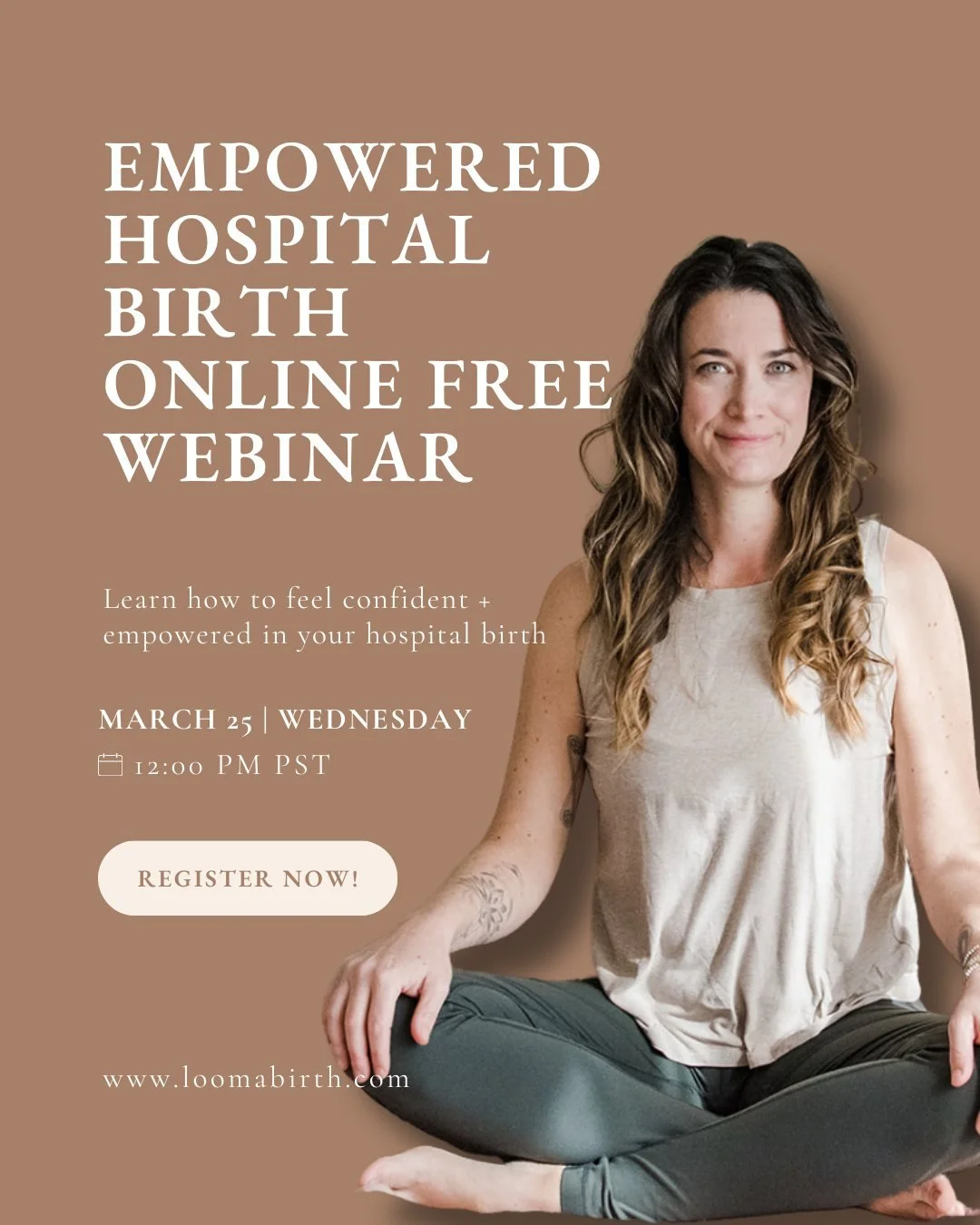 I&rsquo;m hosting our very first Empowered Hospital Birth Online Webinar on March 25th at 12 PM PST 🤍

This free session is for expecting parents who:
 ✨ Feel overwhelmed by hospital birth
 ✨ Want to understand their options
 ✨ Want to feel more con