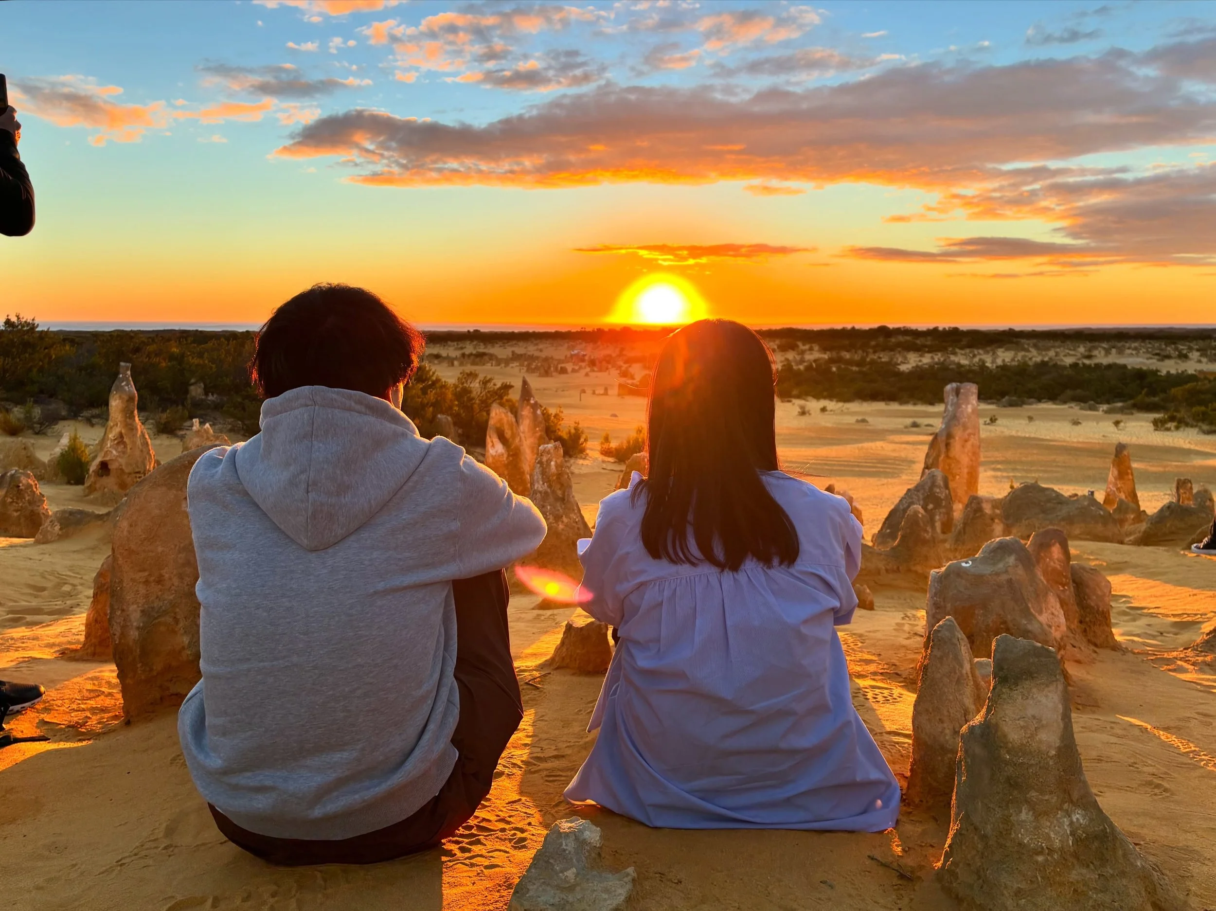 #PSG #サンセットピナクルズ の美しさ✨🍊🧡🏜️
この景色は何度みても、癒される光景です✨

#pinnacles #オーストラリアンピナクルツアーズ #西オーストラリア
