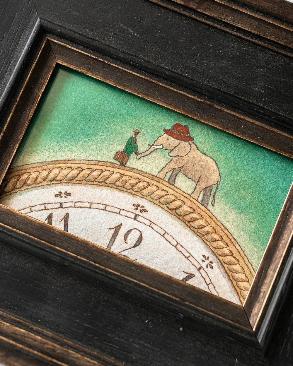 「時計上の出会い 」A Meeting on the Clock 
OPA galleryさんで開催中の「おもちかえり展」に出品しています。
8/6(水)まで ぜひご覧ください。
OPA夏フェス おもちかえり展
2025年7月25日(金)〜8月6日(水)
11時〜19時(最終日は17時まで)
*7/31(木)は休廊です
最終日在廊予定
場所:OPAgallery
東京都渋谷区神宮前4-1-23-1F
表参道駅 A2,A3出口 徒歩5分
【参加作家・後半】
長田結花 / 川崎由紀 / 久米