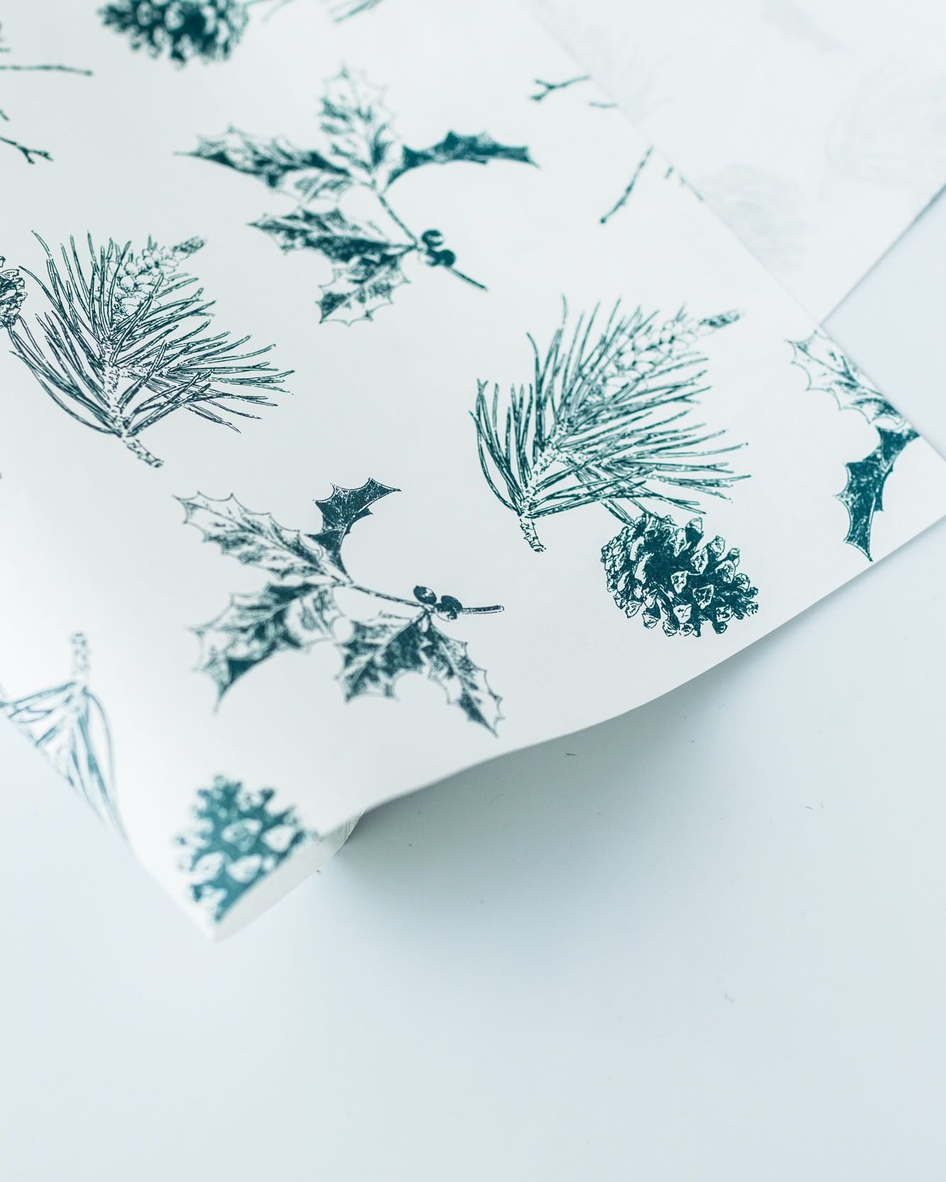 【お仕事】羽車 ラッピングペーパー Christmas Prants
もうすぐクリスマスですね。
冬の木の葉を描いたラッピングペーパーが、
羽車さんのオンラインストアで販売中です。

マツやヒイラギ、木の枝などのモチーフを、
羽車のデザイナーさんがパターンにしてくださいました。
綺麗な深緑がとても良い色で嬉しいです。

羽車さんの公式オンラインストアから、
「商品一覧」
&darr;
「ラッピングペーパー・薄葉紙」
&darr;
「そのまま購入できるラッピングペーパー・薄葉紙」
&darr;
「