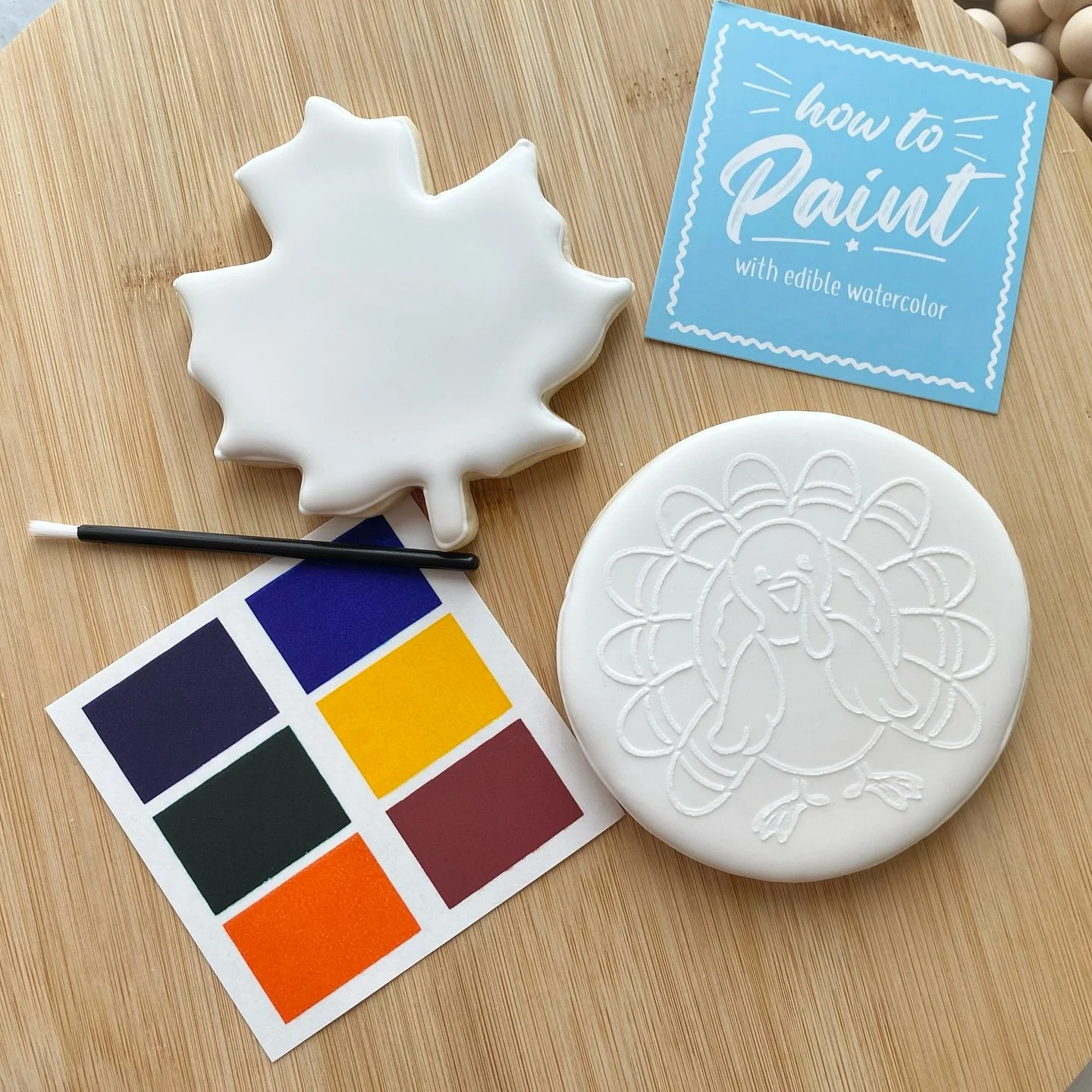 A fun family activity or keep them happy and busy while you&rsquo;re in the kitchen 😉

Your order comes with 2 paint your own cookies, an edible paint palette, 2 disposable brushes and a directions card

Order today at HattenBatter.com/shop